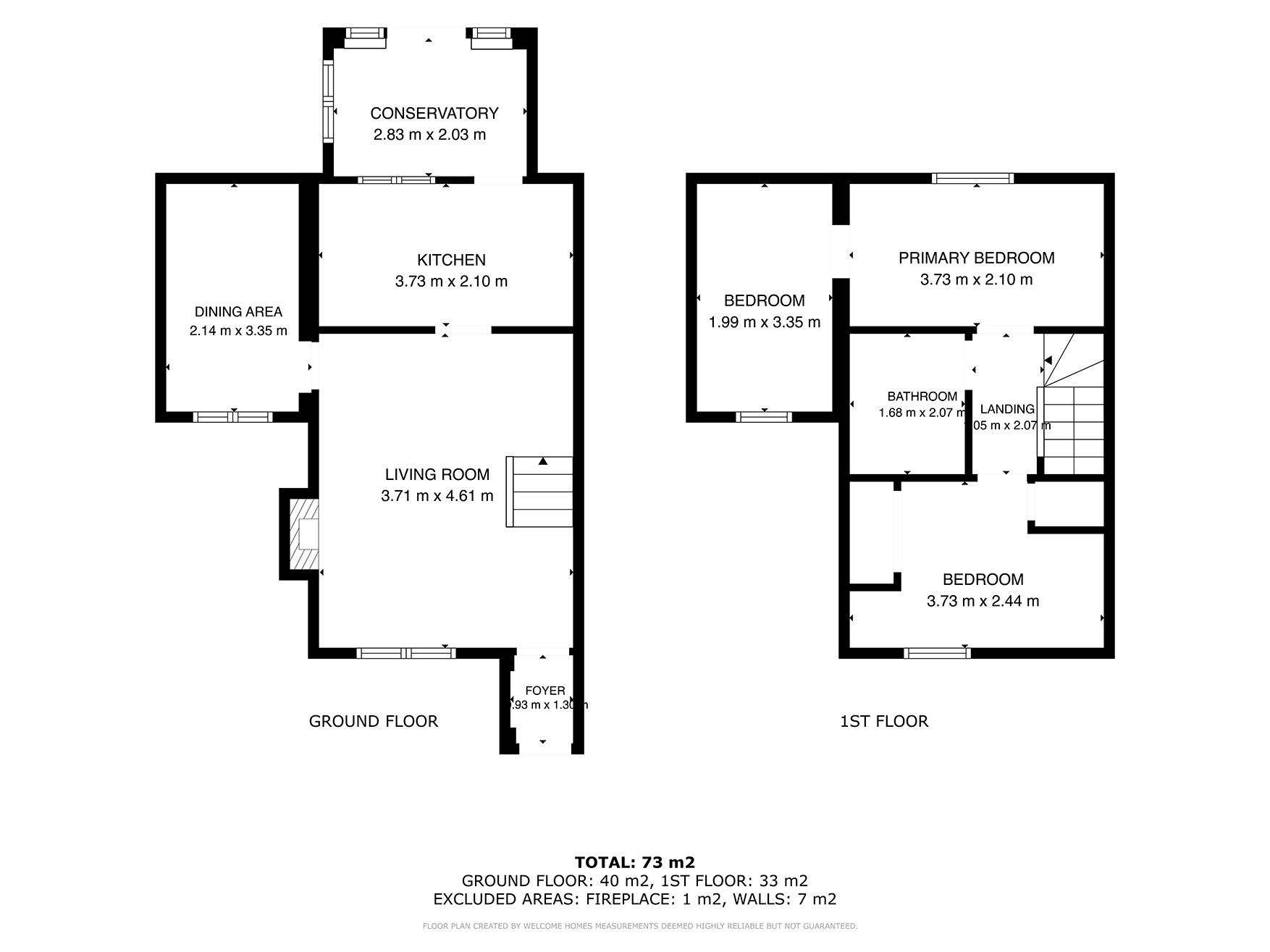73, North End Drive, Harlington Doncaster floorplan