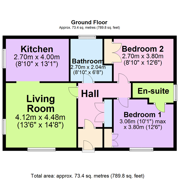 Chalet 1,, Blinkbonny, St Ola floorplan