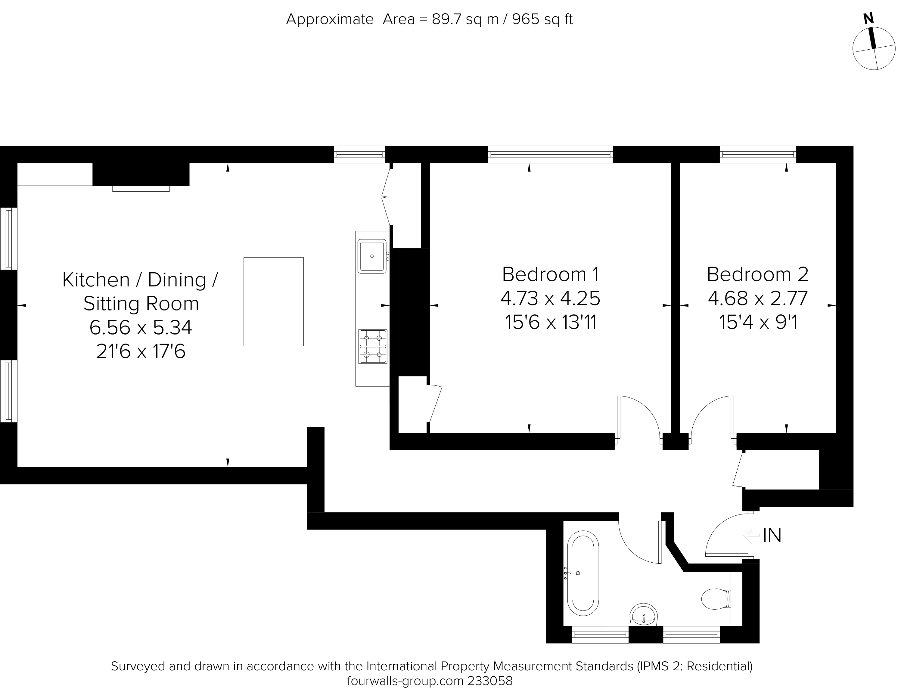 2 Bedrooms Flat to rent in Grand Avenue, Hove BN3