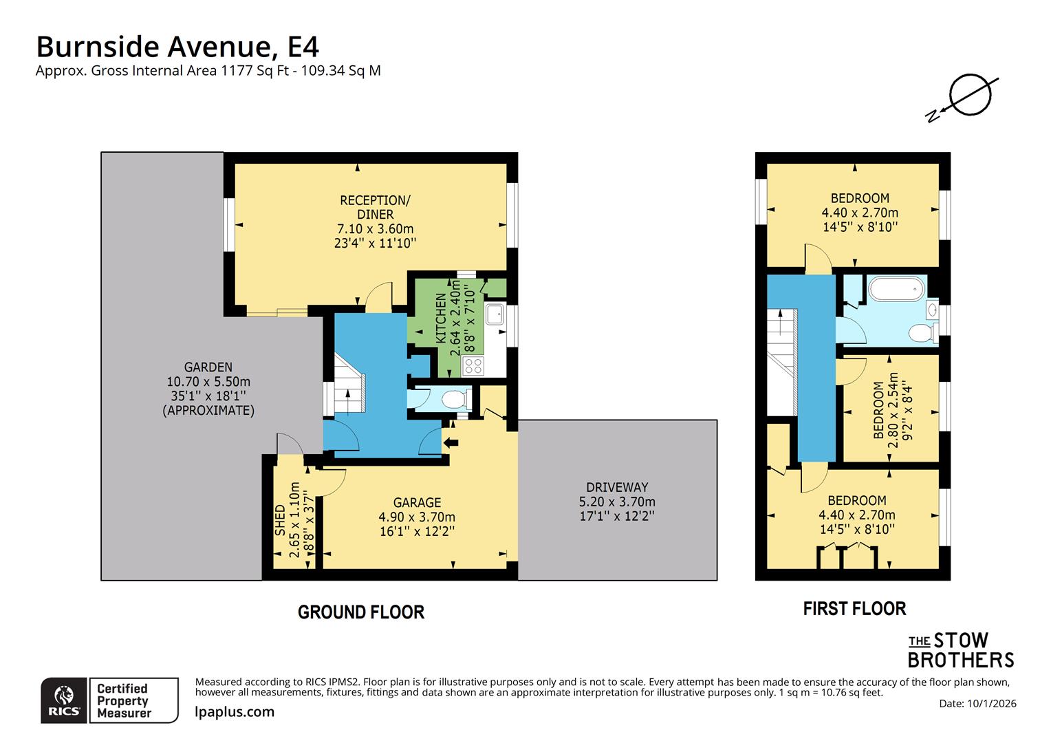 51, Burnside Avenue, Chingford floorplan