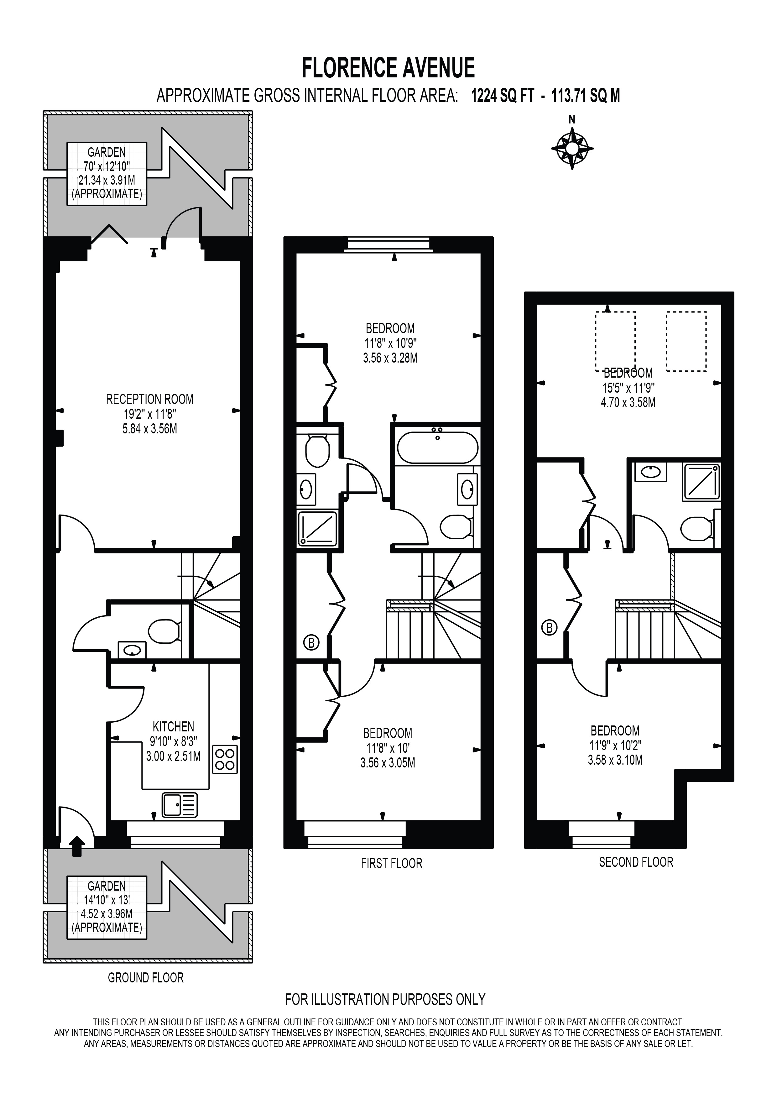 34, Florence Avenue, Morden floorplan