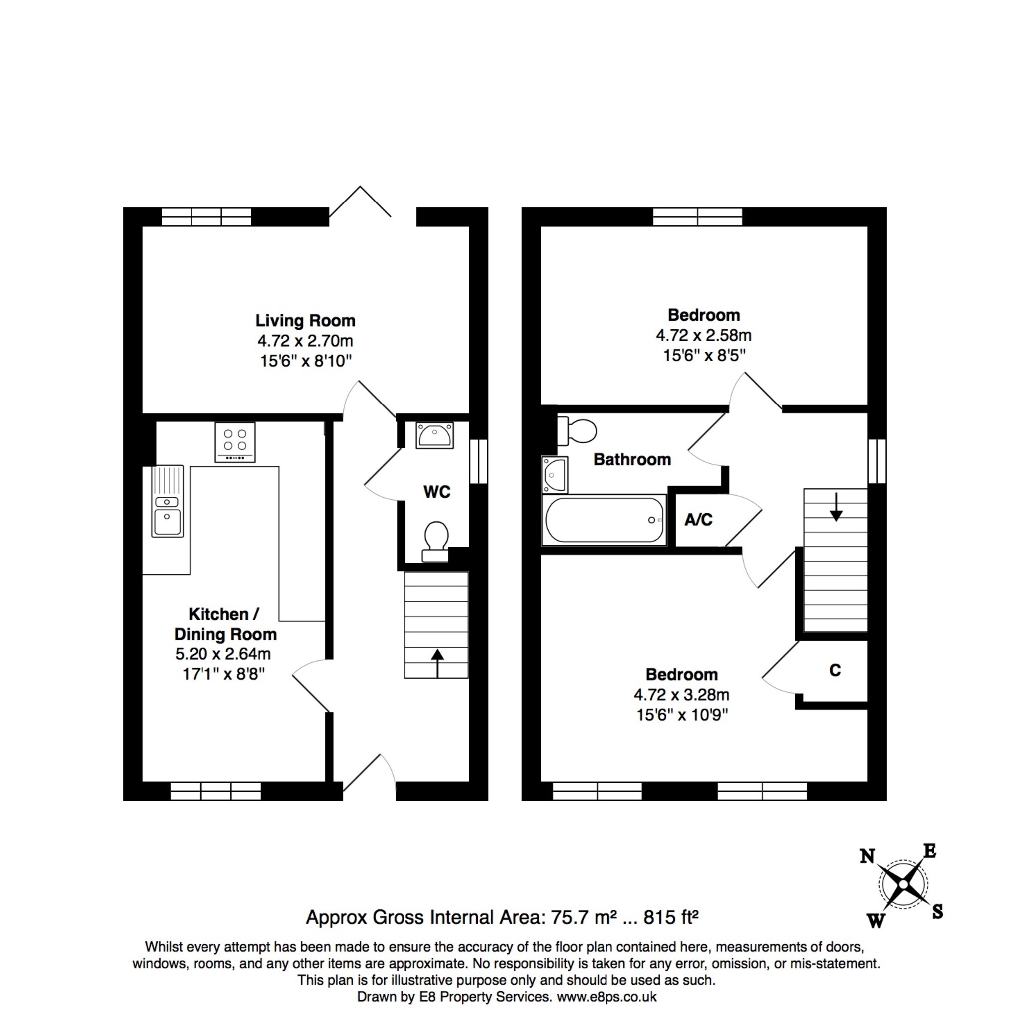 2 Bedrooms Semi-detached house to rent in Flanders Close, Bicester OX26