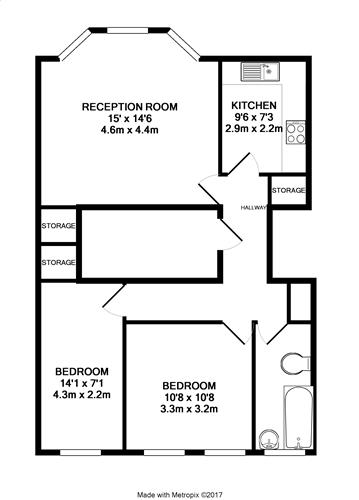 First Floor Flat, Cotham floorplan