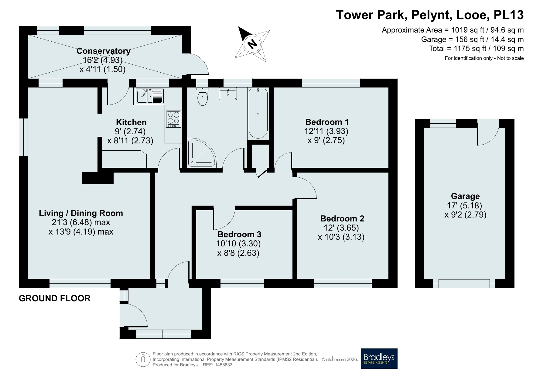 Belhaven, 36, Tower Park, Looe floorplan