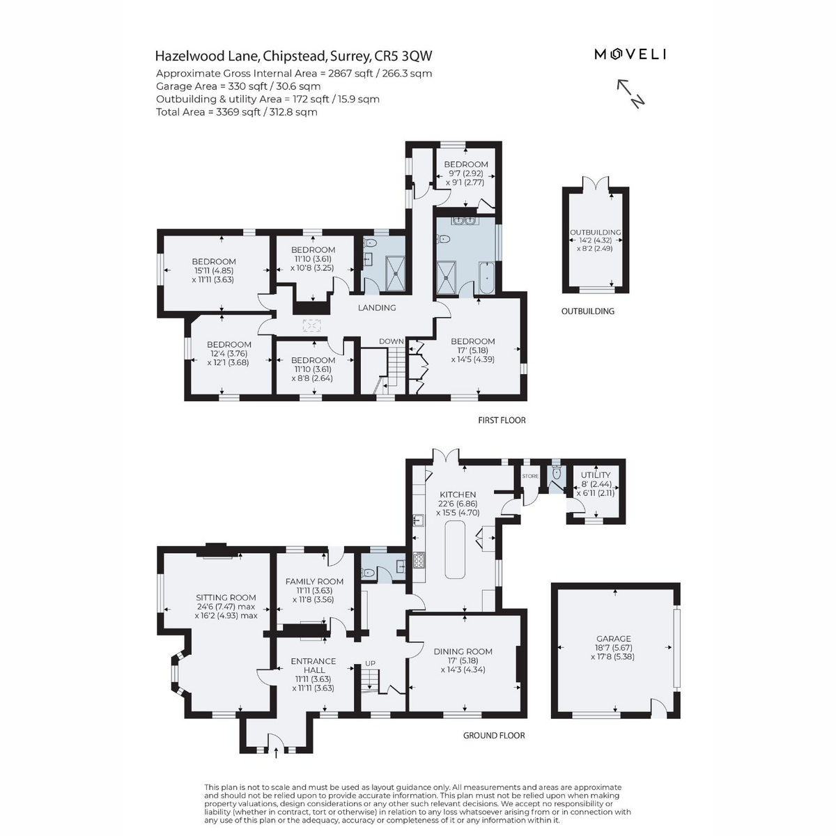 Flint Cottage, Hazelwood Lane, Coulsdon floorplan