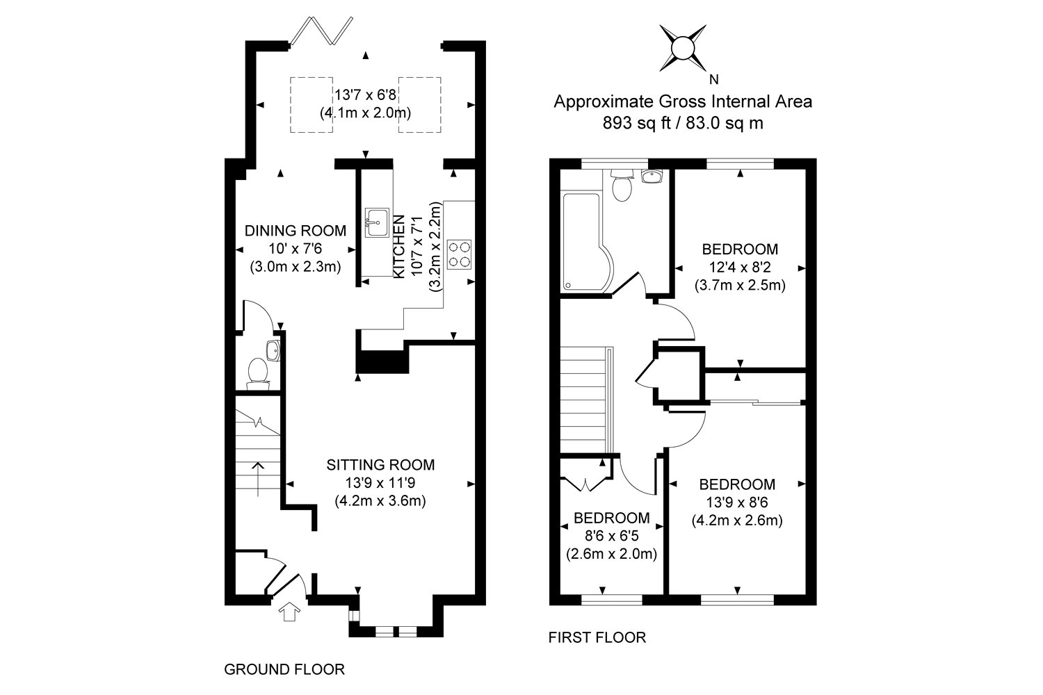 3 Bedrooms End terrace house for sale in Bisley, Woking, Surrey GU24
