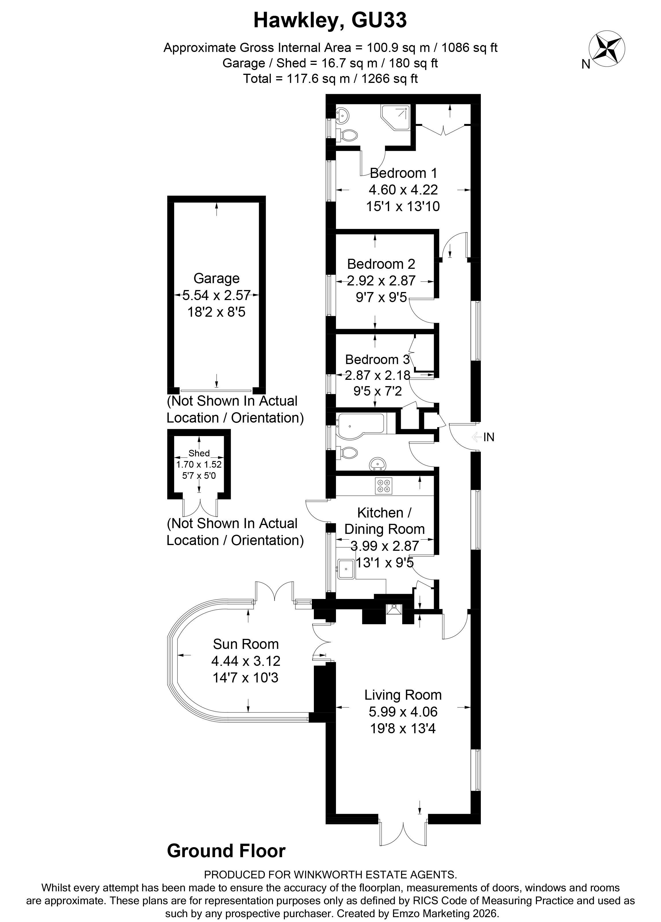 Jolly Robin Cottage,, Hawkley, Hampshire floorplan