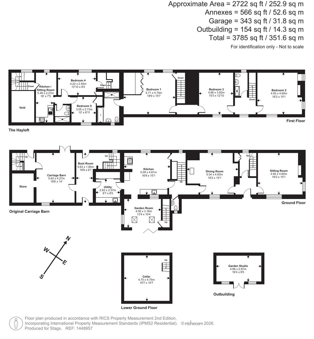 Lindum House & The Hayloft, Broadway, Merriott floorplan