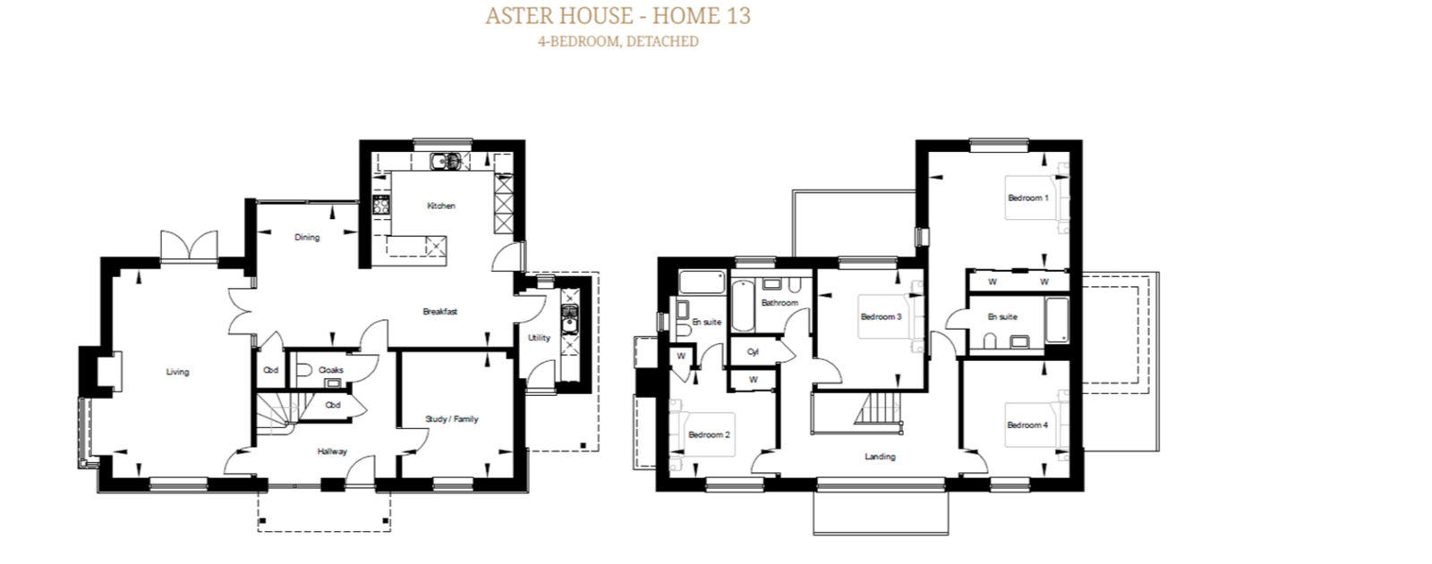Plot 13 Aster House, Summerfield Nursery, Barnsole Road, Canterbury floorplan