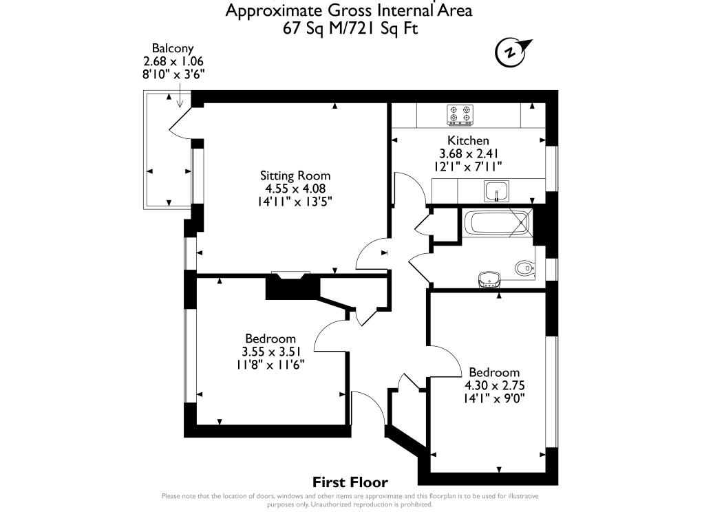30, Burdett Close, Sidcup floorplan