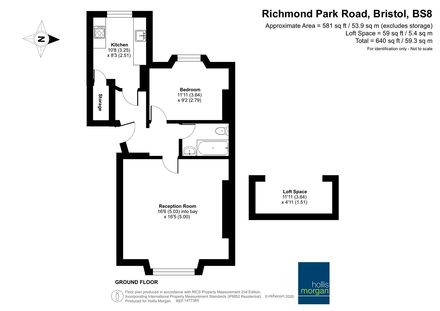 GFF, 14, Richmond Park Road, Bristol floorplan