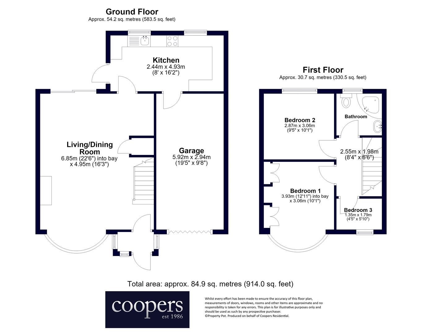 30, Bideford Road, Ruislip floorplan