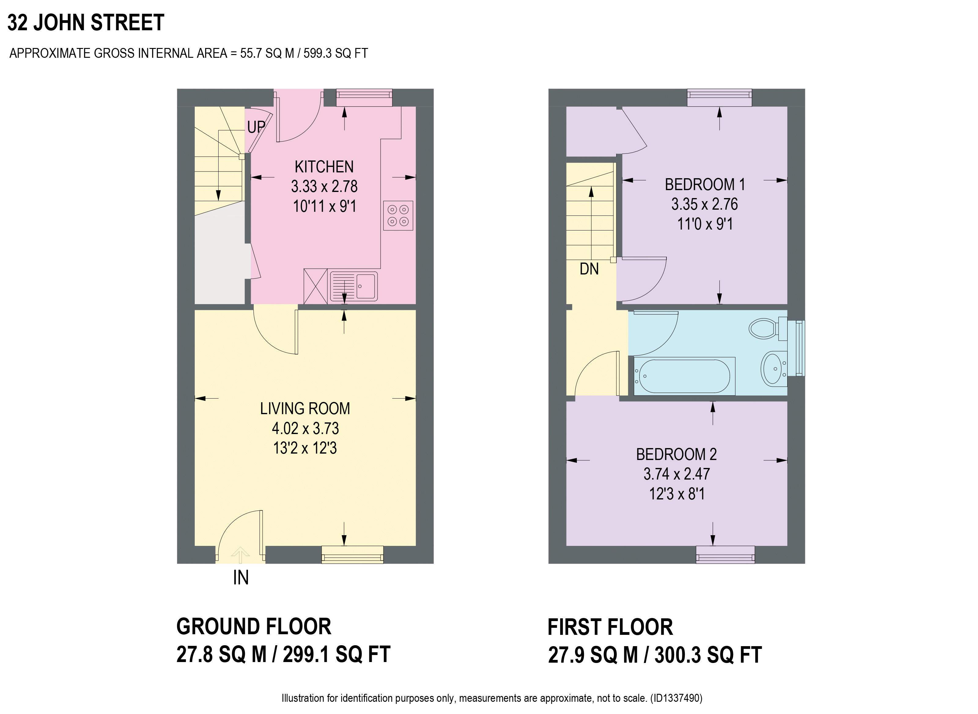 32, John Street, Chesterfield floorplan