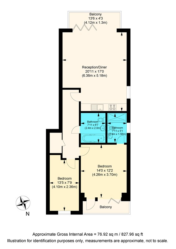 2 Bedrooms Flat to rent in Brownlow Road, London N11