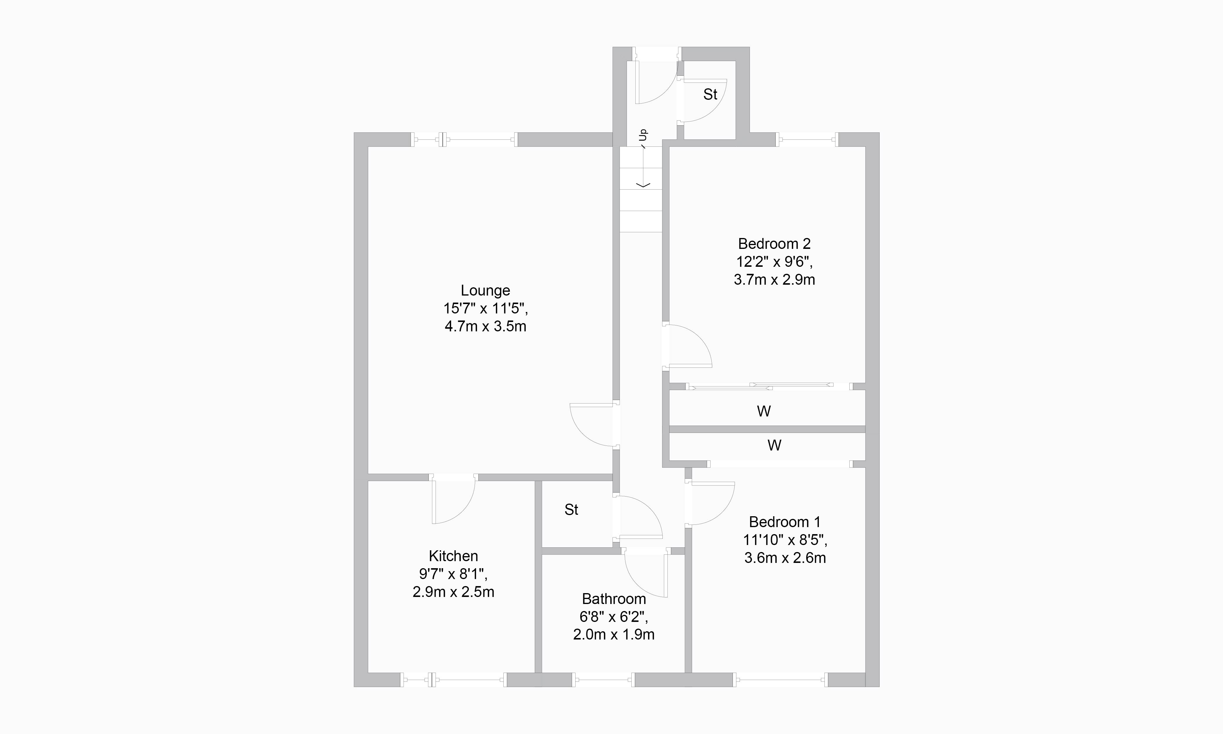 2 Bedrooms Flat for sale in Keith Avenue, Broomridge, Stirling FK7