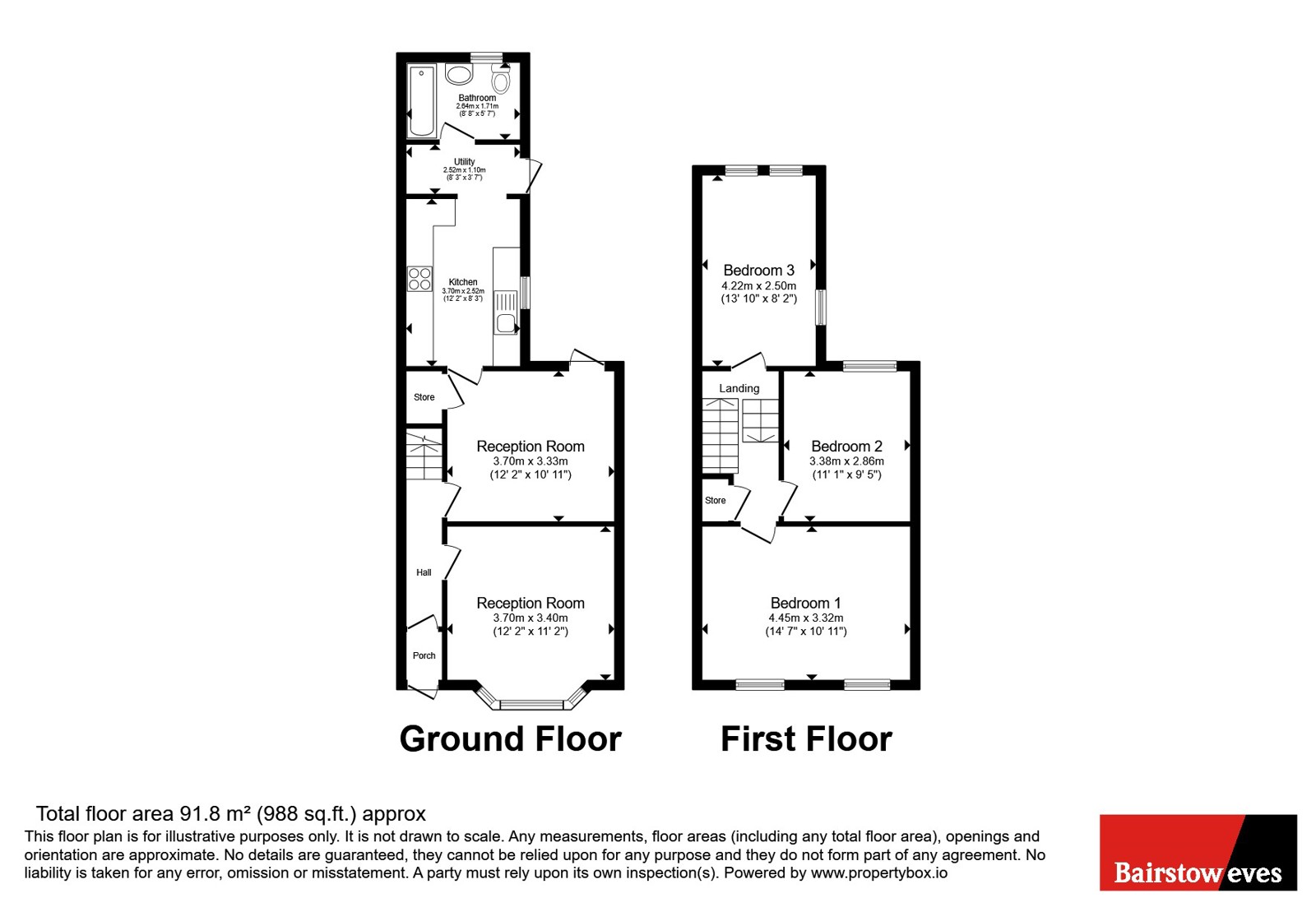 113, Masterman Road, London floorplan