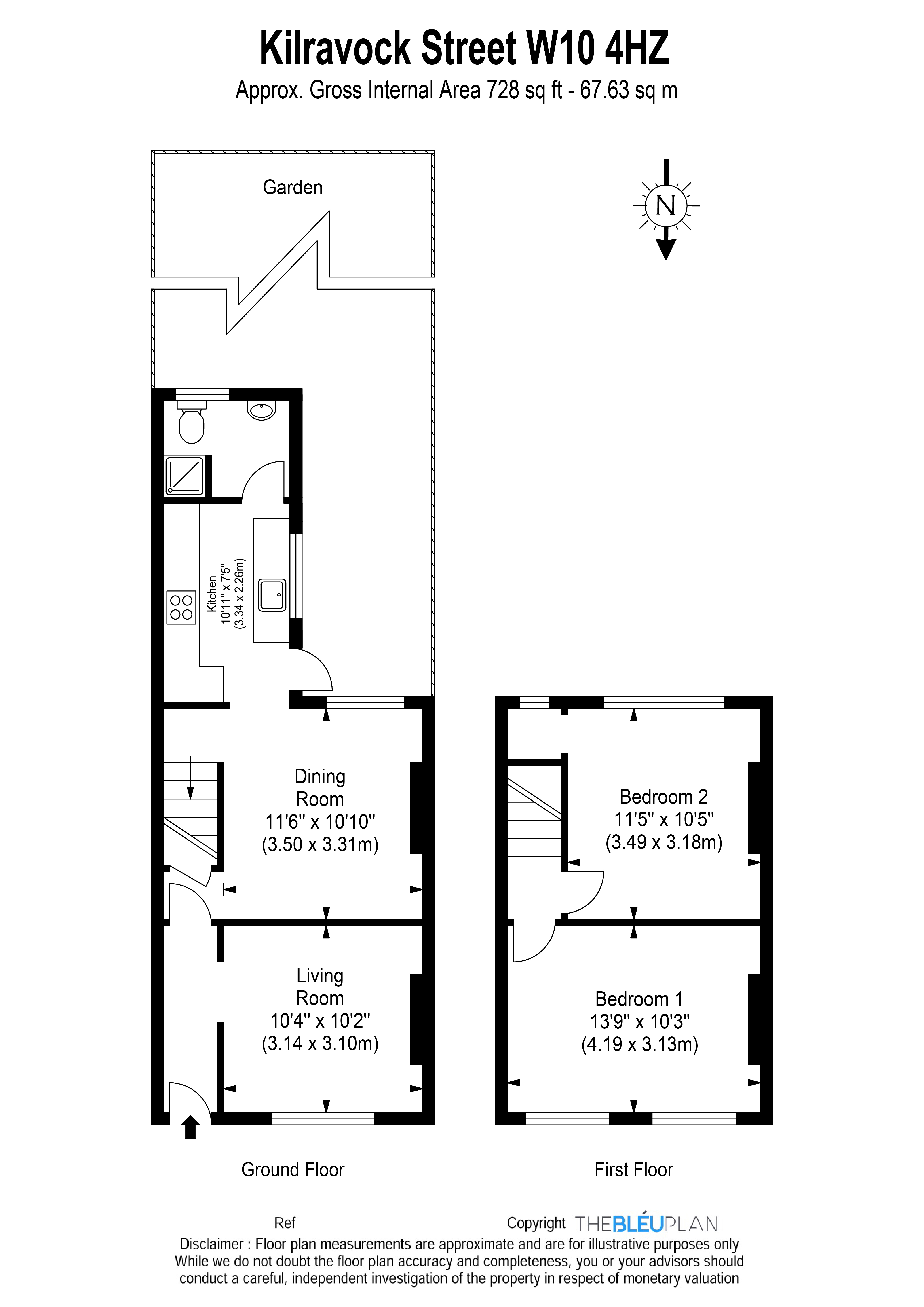 2 Bedrooms Terraced house for sale in Kilravock Street, London W10