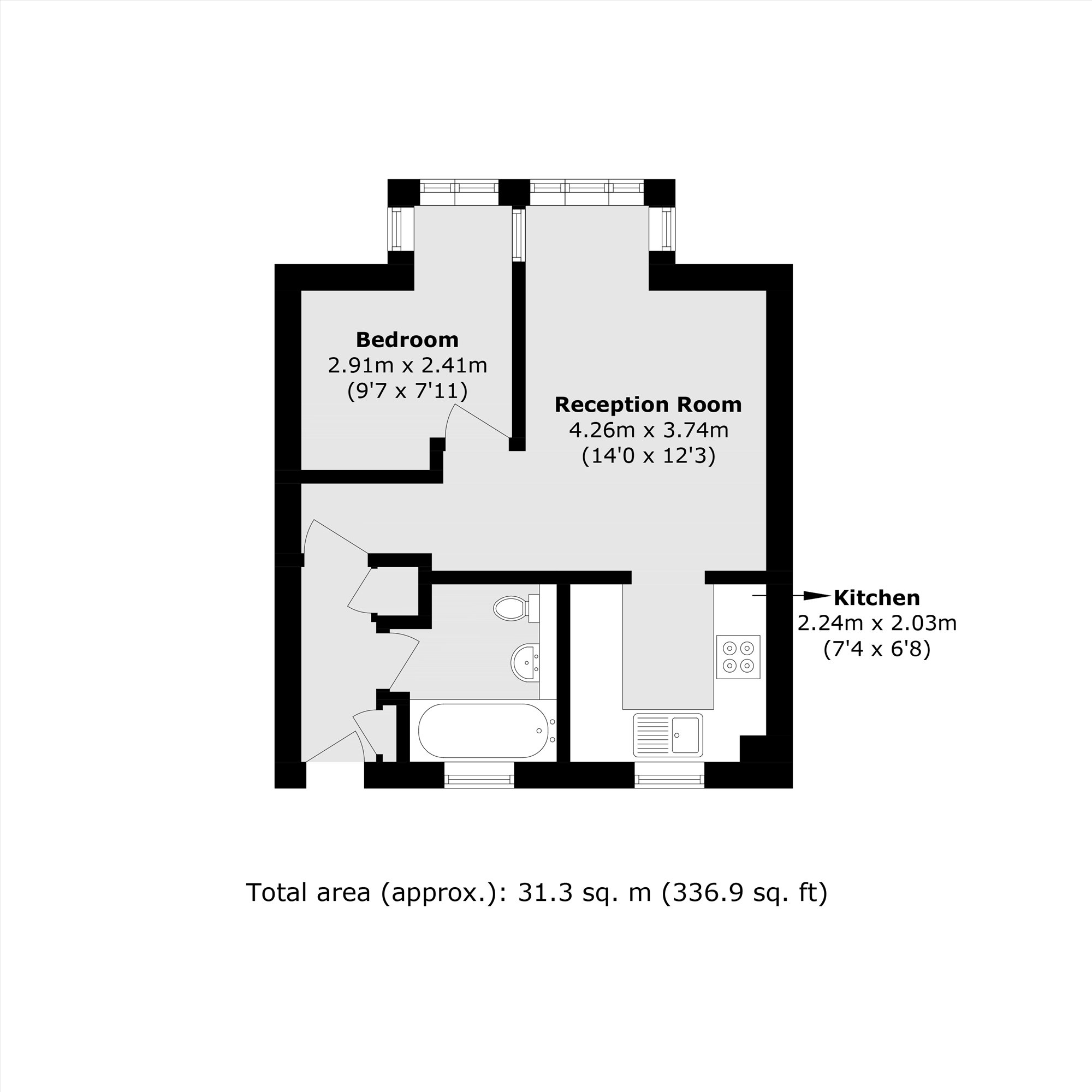 61, Linwood Close, London floorplan