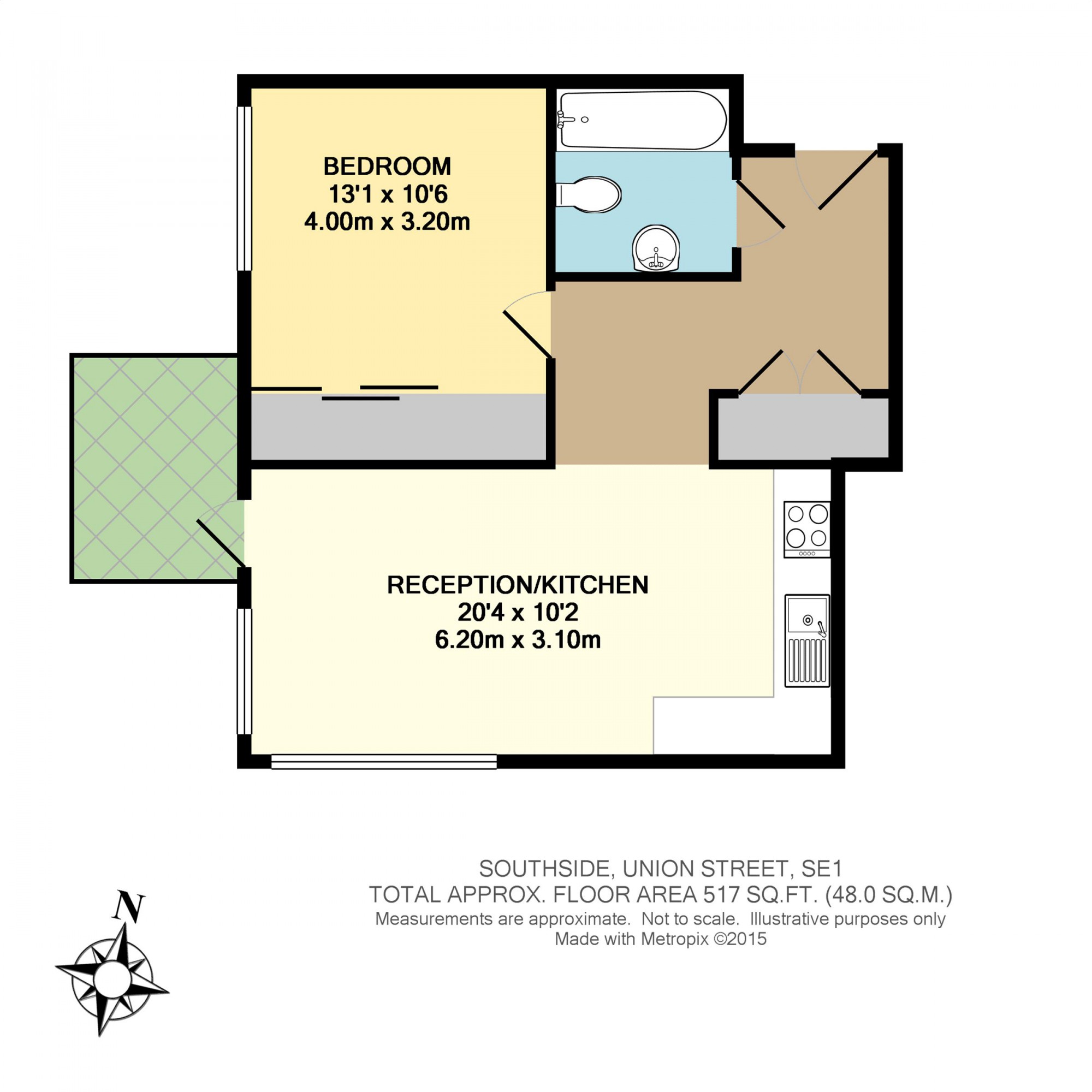 1 Bedrooms Flat to rent in Ewer Street, Southwark, London SE1