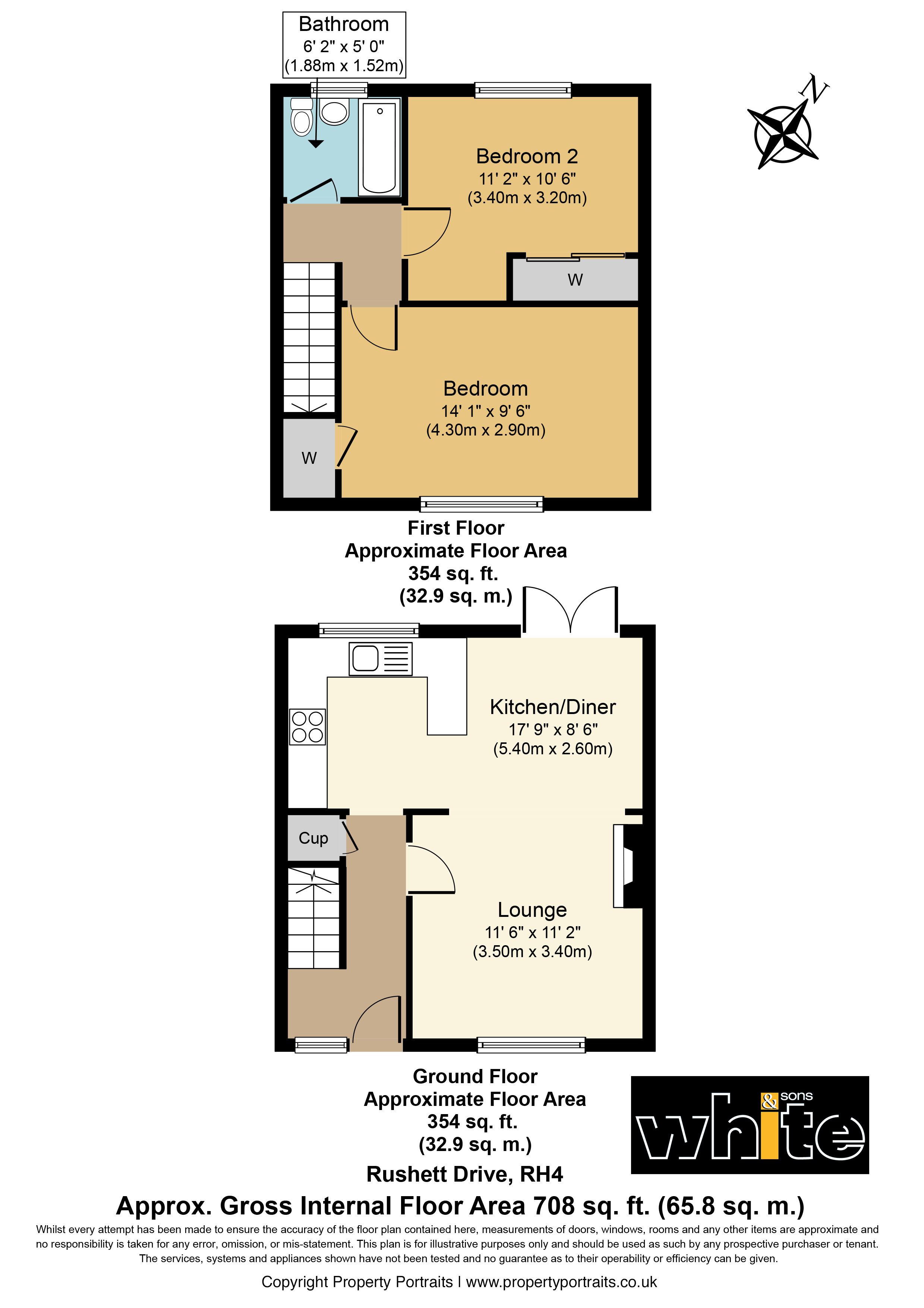 2 Bedrooms End terrace house for sale in Rushett Drive, Dorking, Surrey RH4