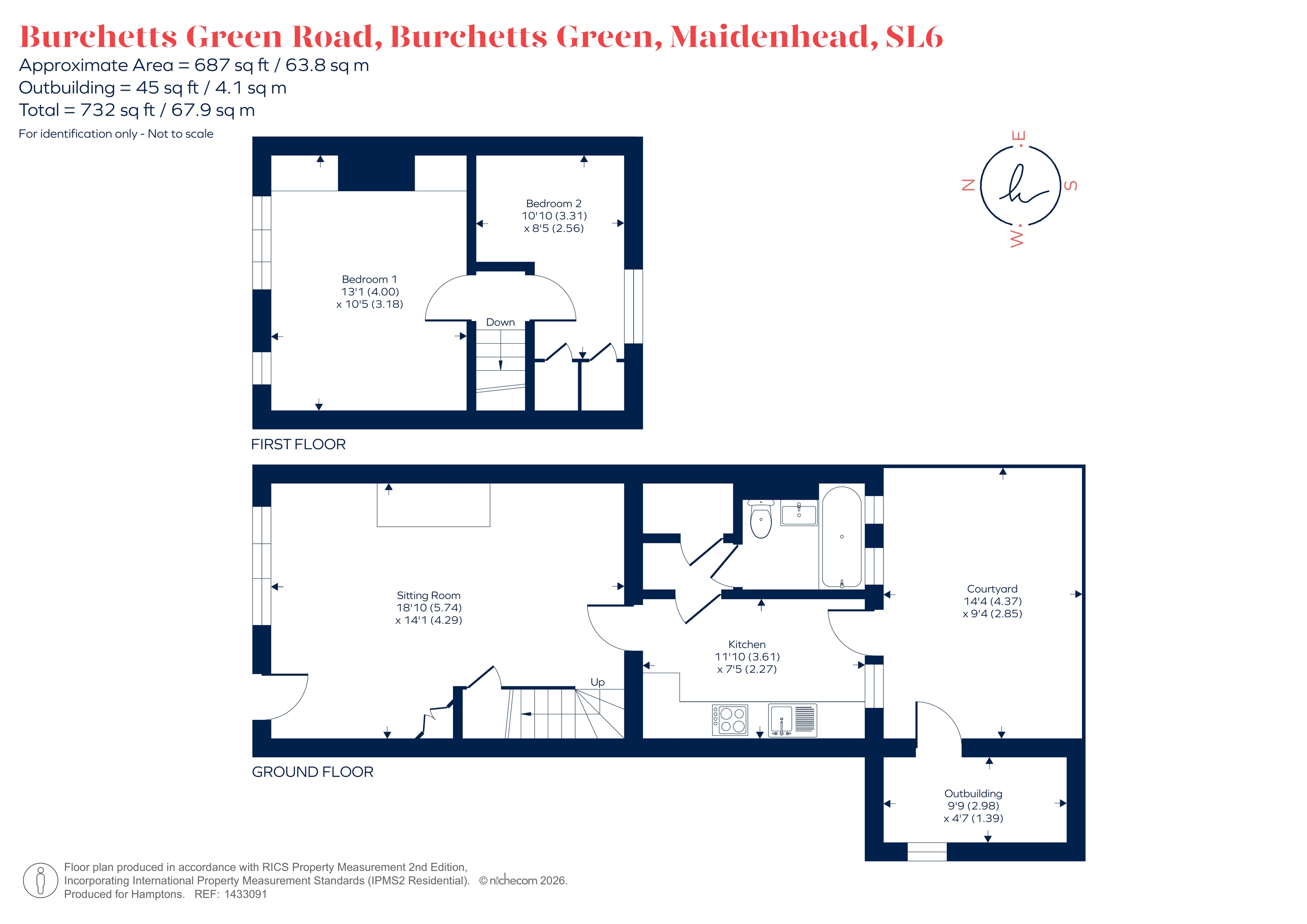 Green Cottage, Burchetts Green Road, Burchetts Green floorplan