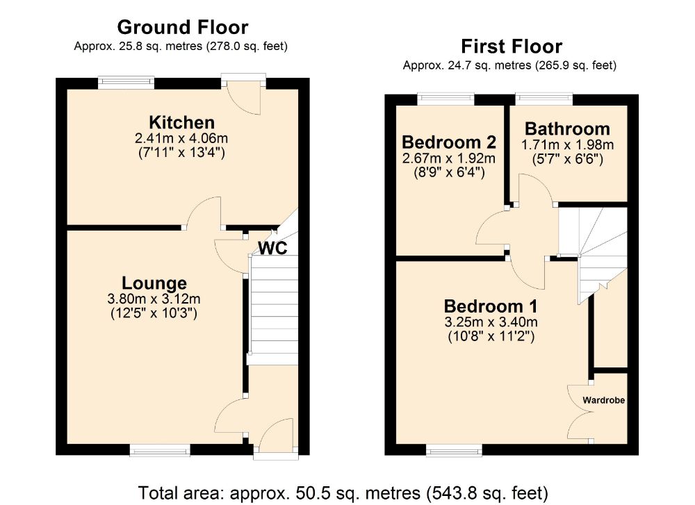 Lincoln Way, Stefen Hill, Daventry NN11, 2 bedroom end terrace house