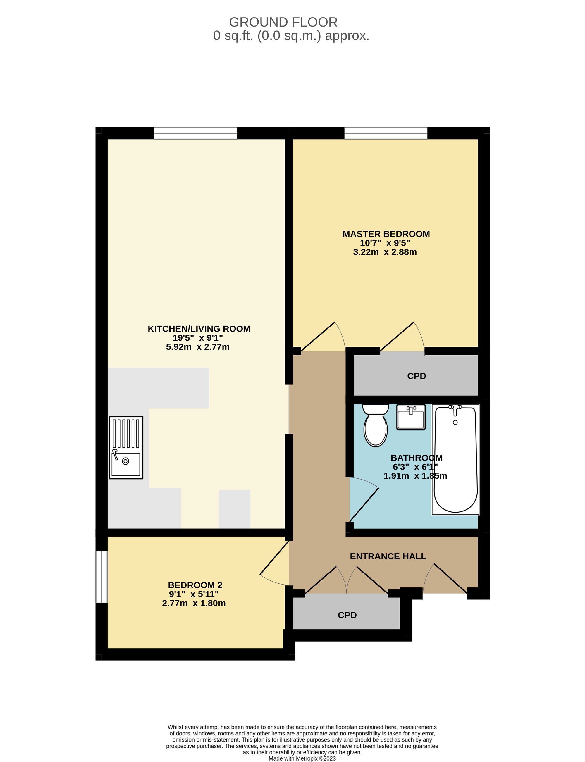 Flat 7, Fairlight Plymouth Road, Liskeard floorplan