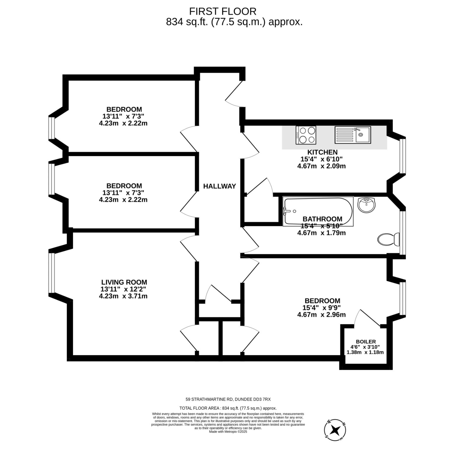 59 (1FL) Strathmartine Road, Strathmartine floorplan