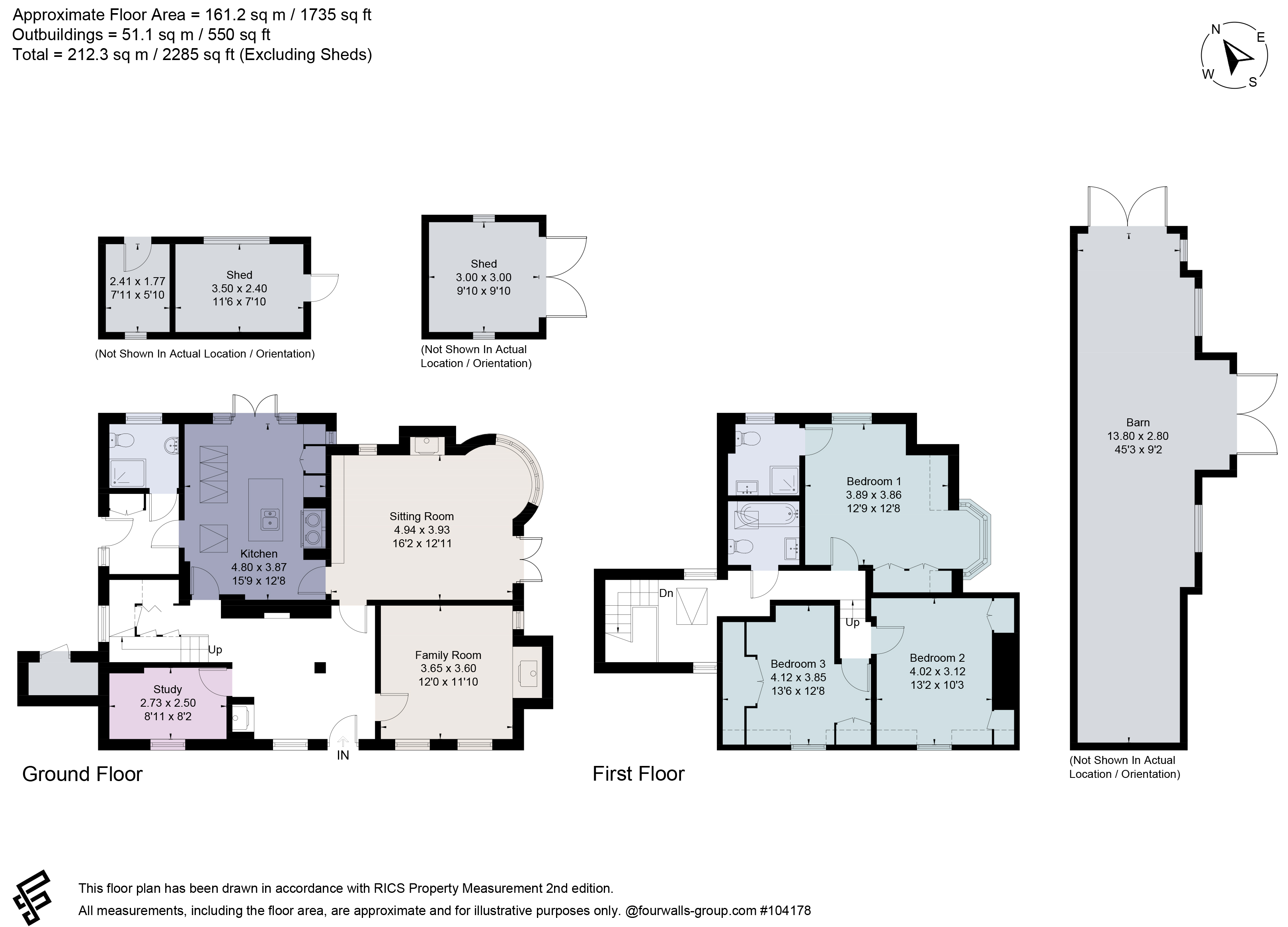 Priory Cottage,, Priory Lane, Farnham floorplan
