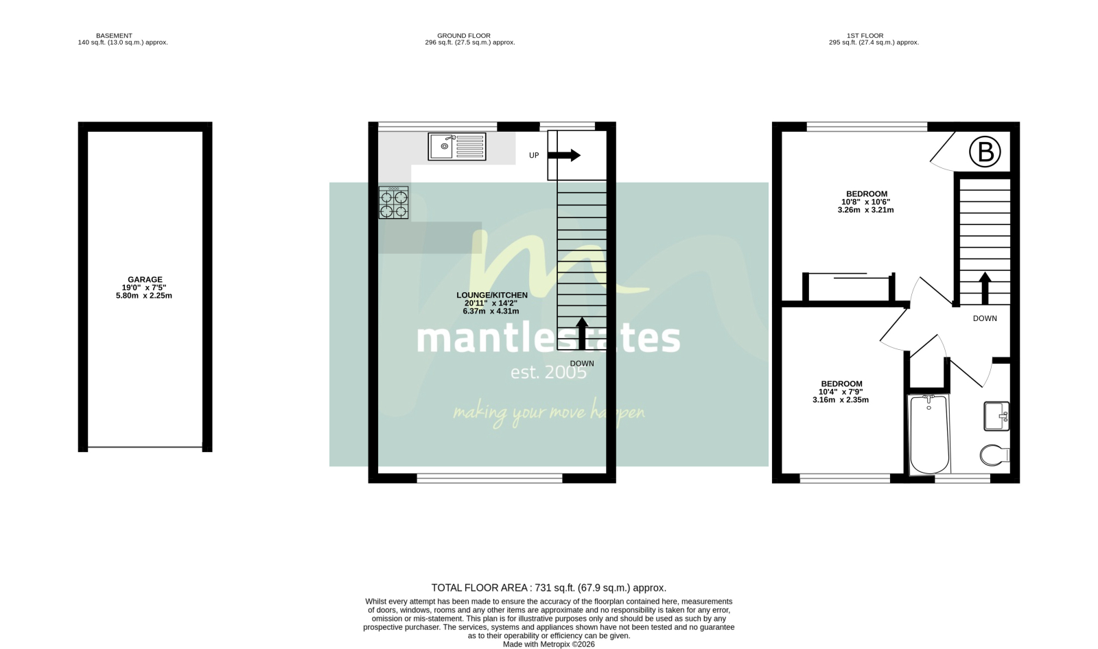 13 Burnside Close, Barnet floorplan