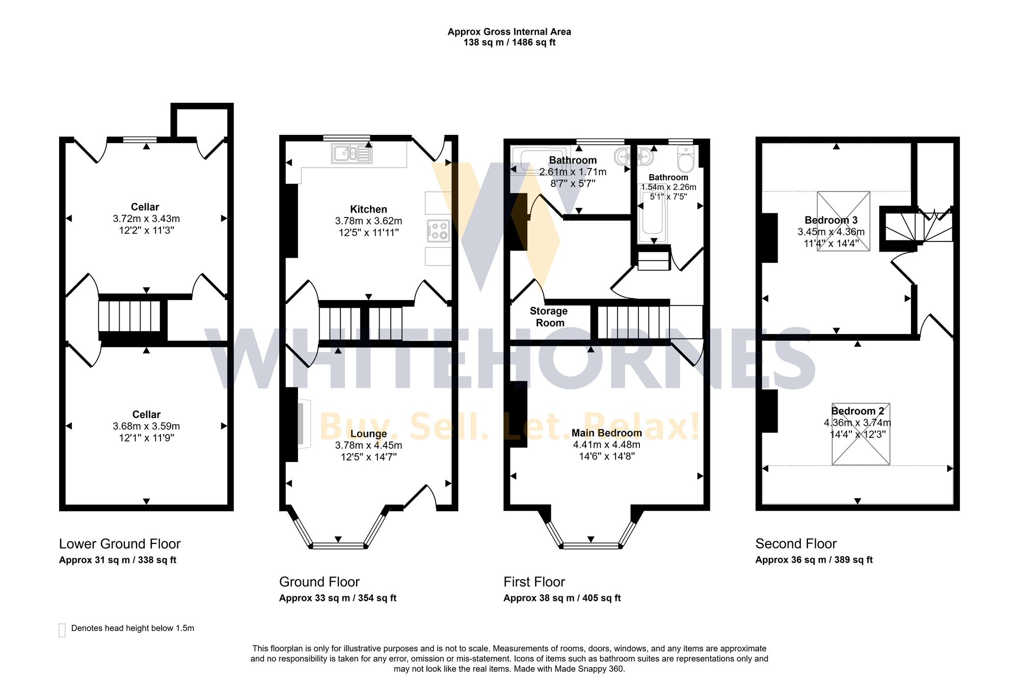32 Junction Road, Sheffield floorplan