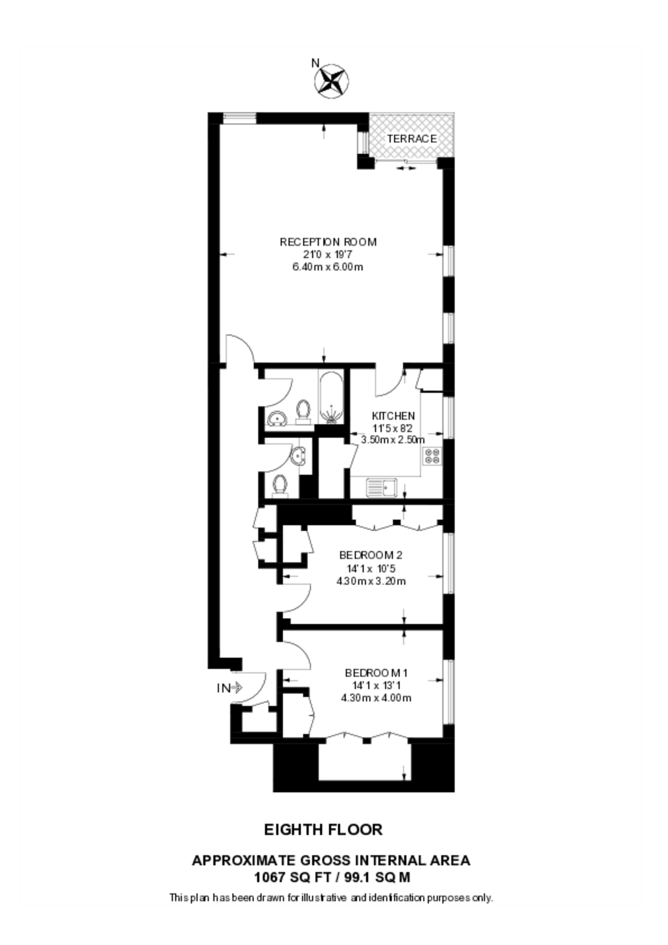 The Water gardens, Hyde Park Estate floorplan