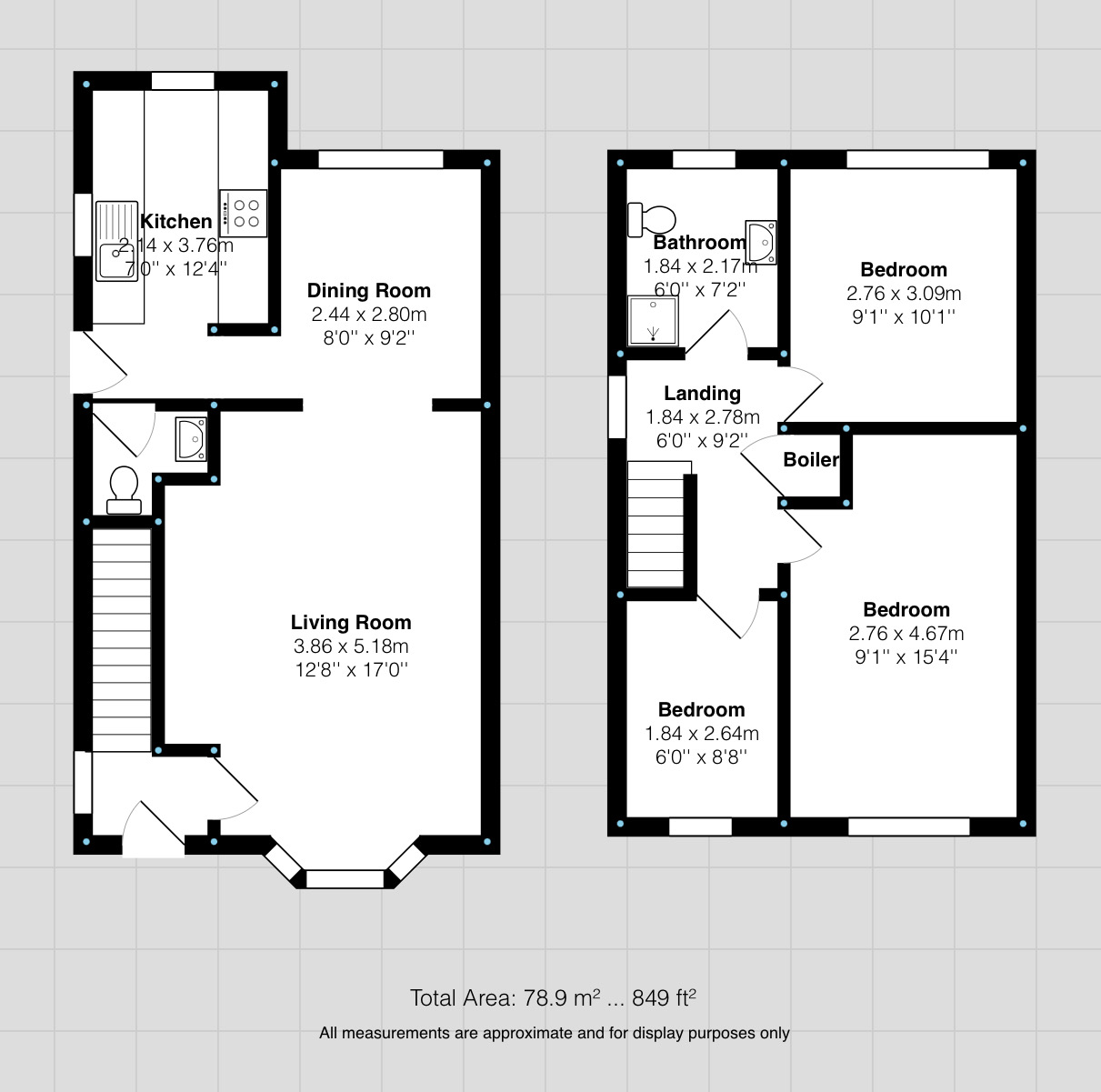 2, Derwent Close, Mansfield floorplan