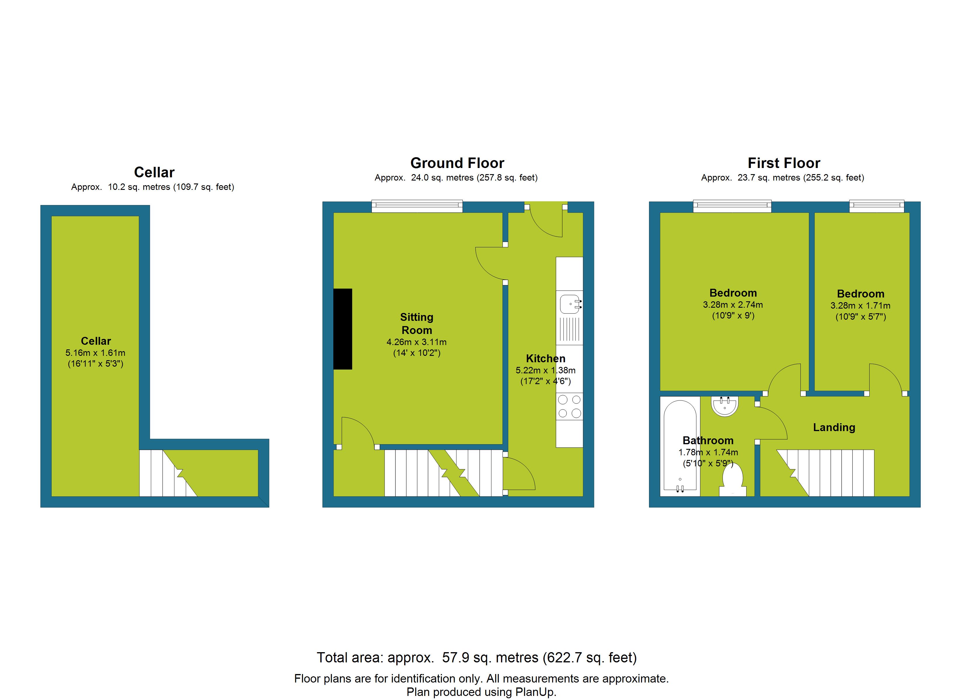 2 Bedrooms Terraced house to rent in Marion Street, Brighouse, Brighouse, West Yorkshire HD6