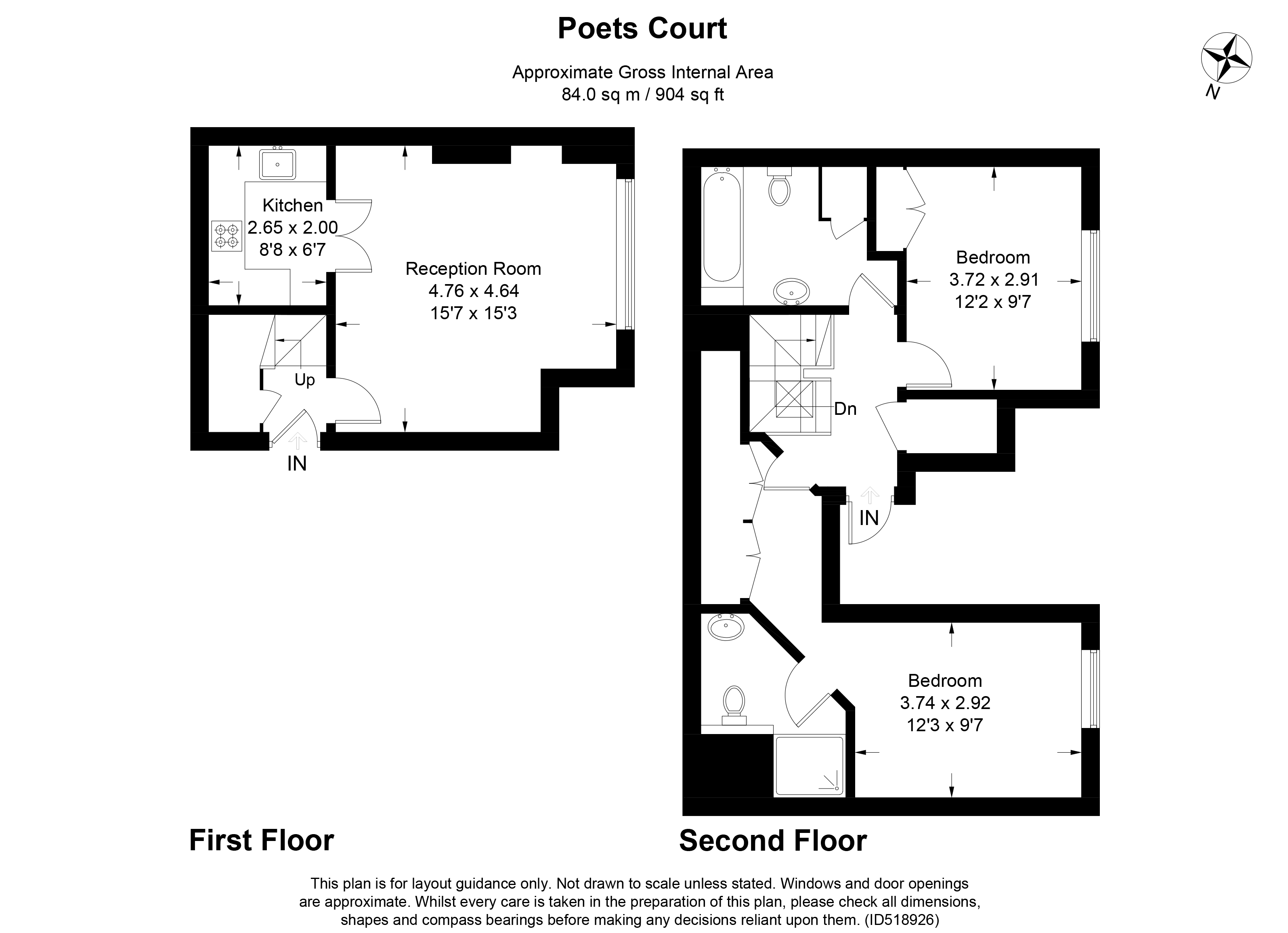 2 Bedrooms Flat to rent in Poets Court, Milton Road, Harpenden AL5