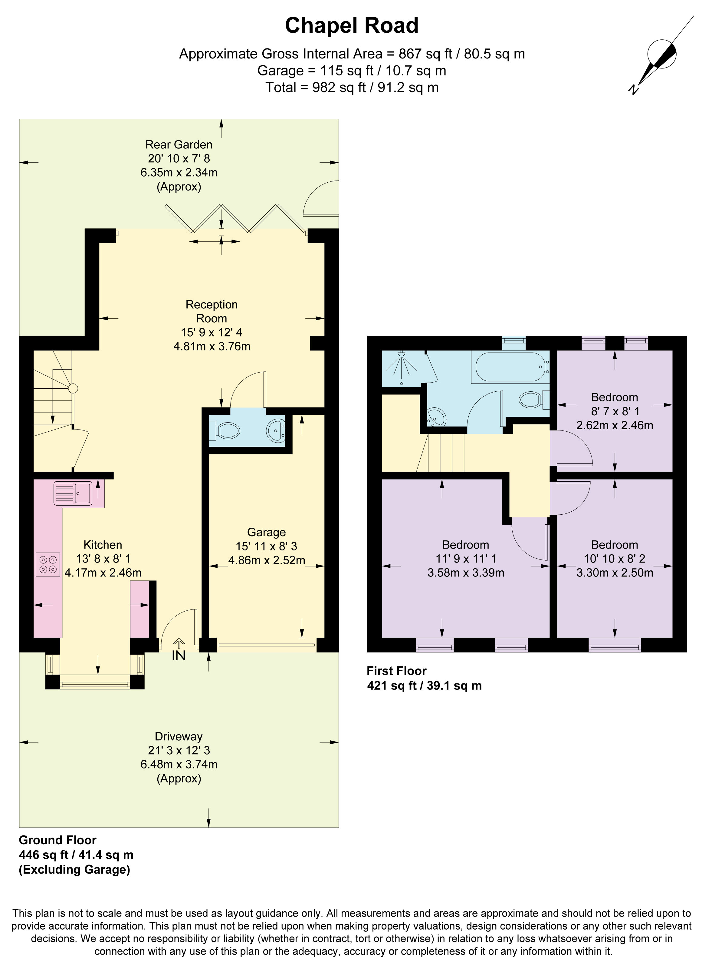 4, Chapel Road, Twickenham floorplan