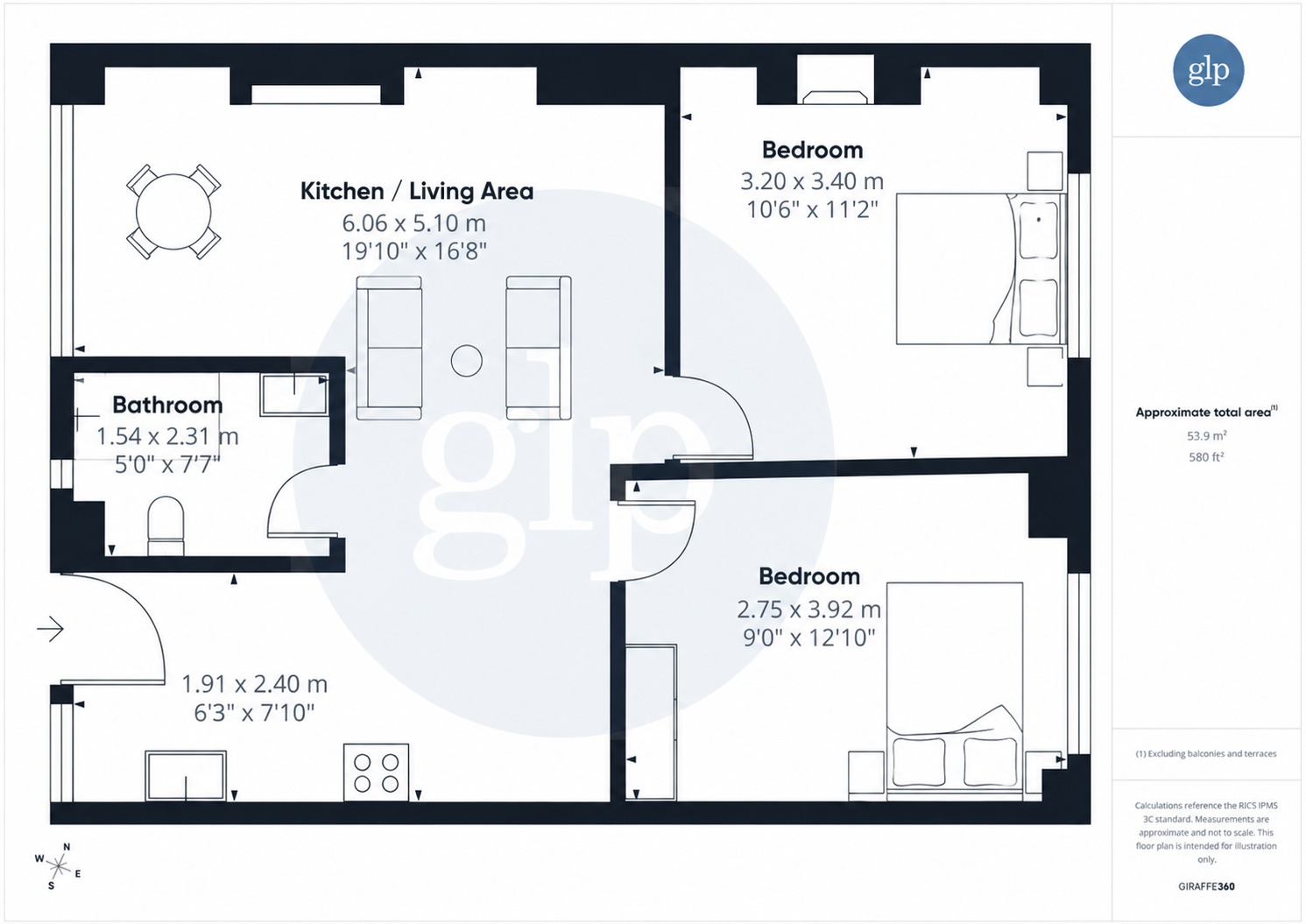 Flat 3, Bevan House, London floorplan
