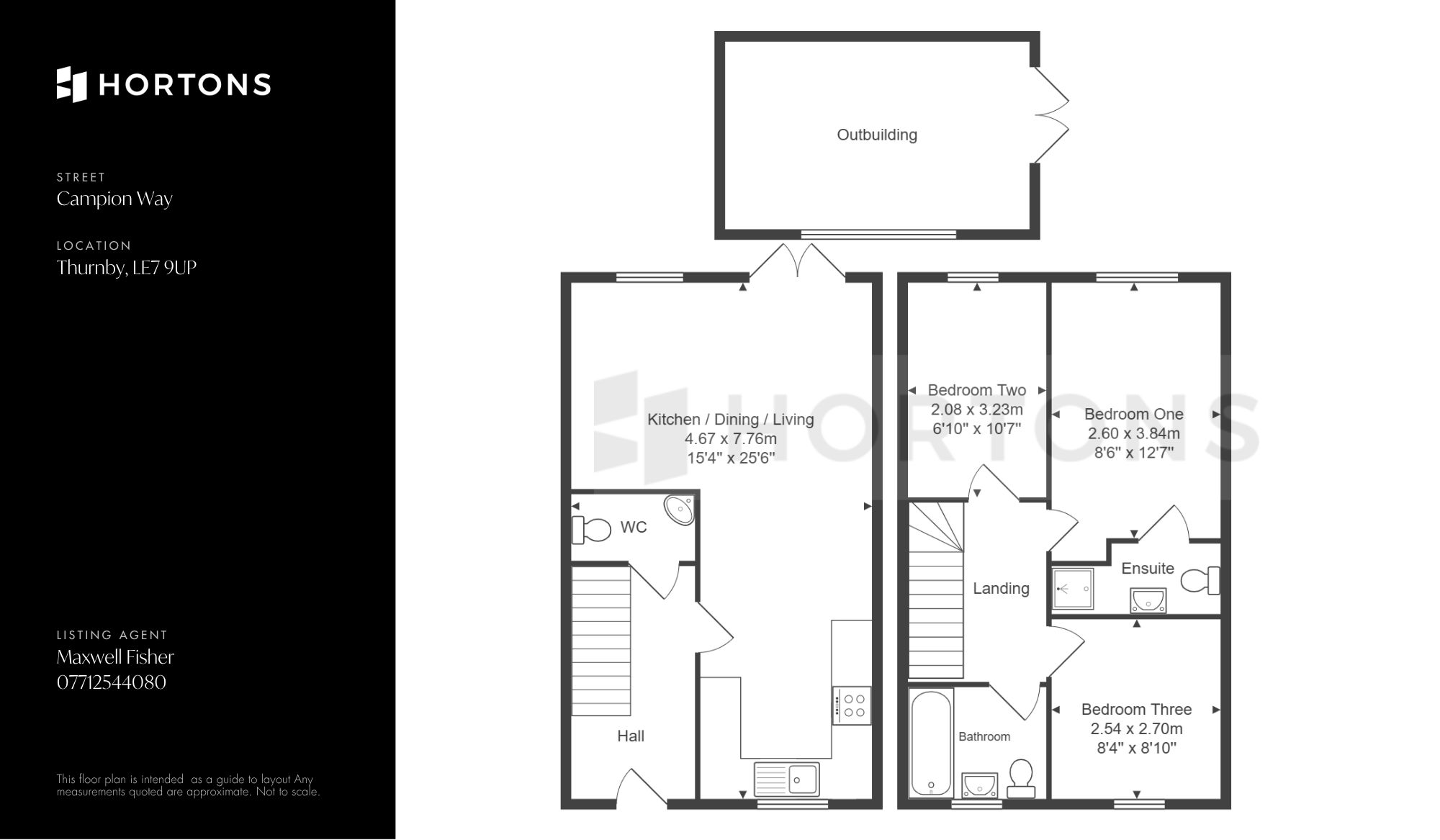 3 Campion Way, Leicester floorplan