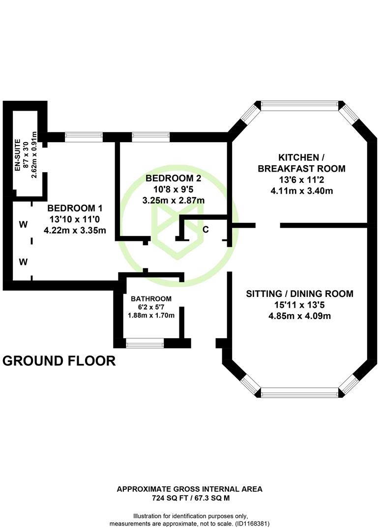 Flat 4, Holt Court, Latimer Street, Romsey floorplan