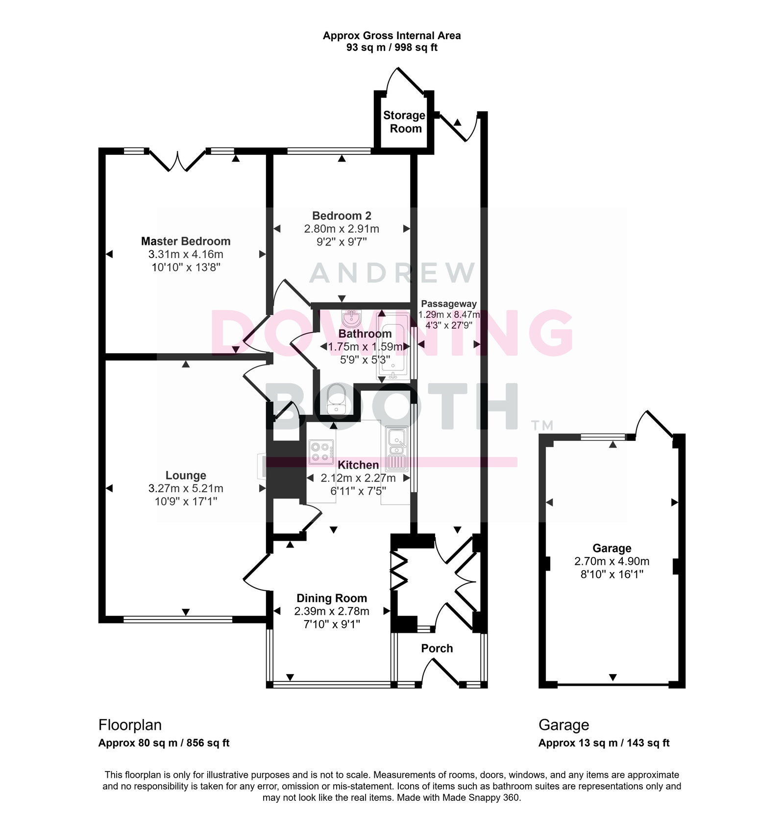 6, March Way, Walsall floorplan