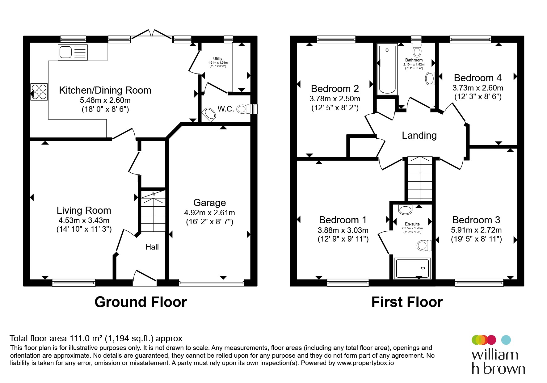 2, Meltonfield Chase, Sheffield floorplan