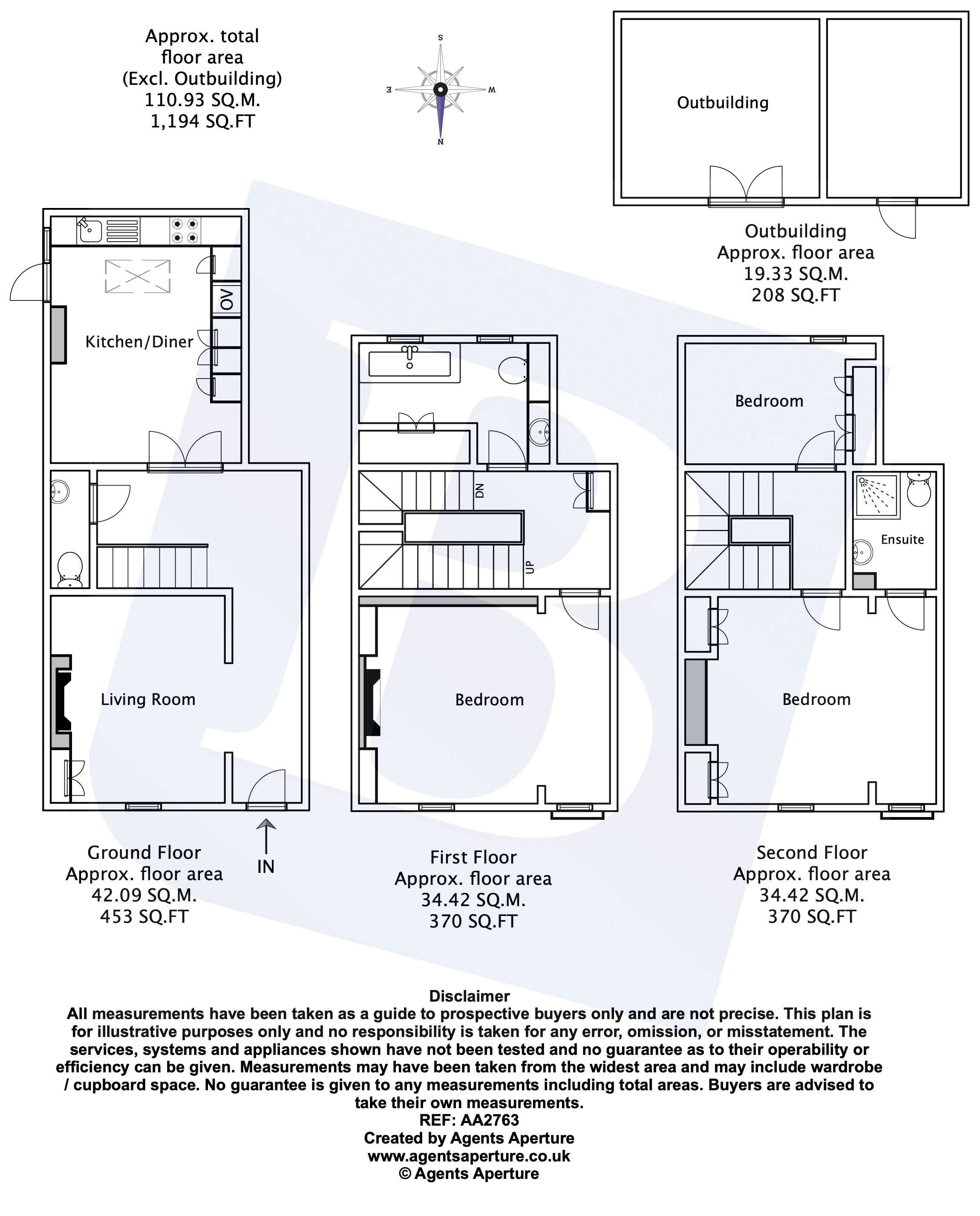 3 Bedrooms Terraced house for sale in Great Stony Park, Ongar, Essex CM5