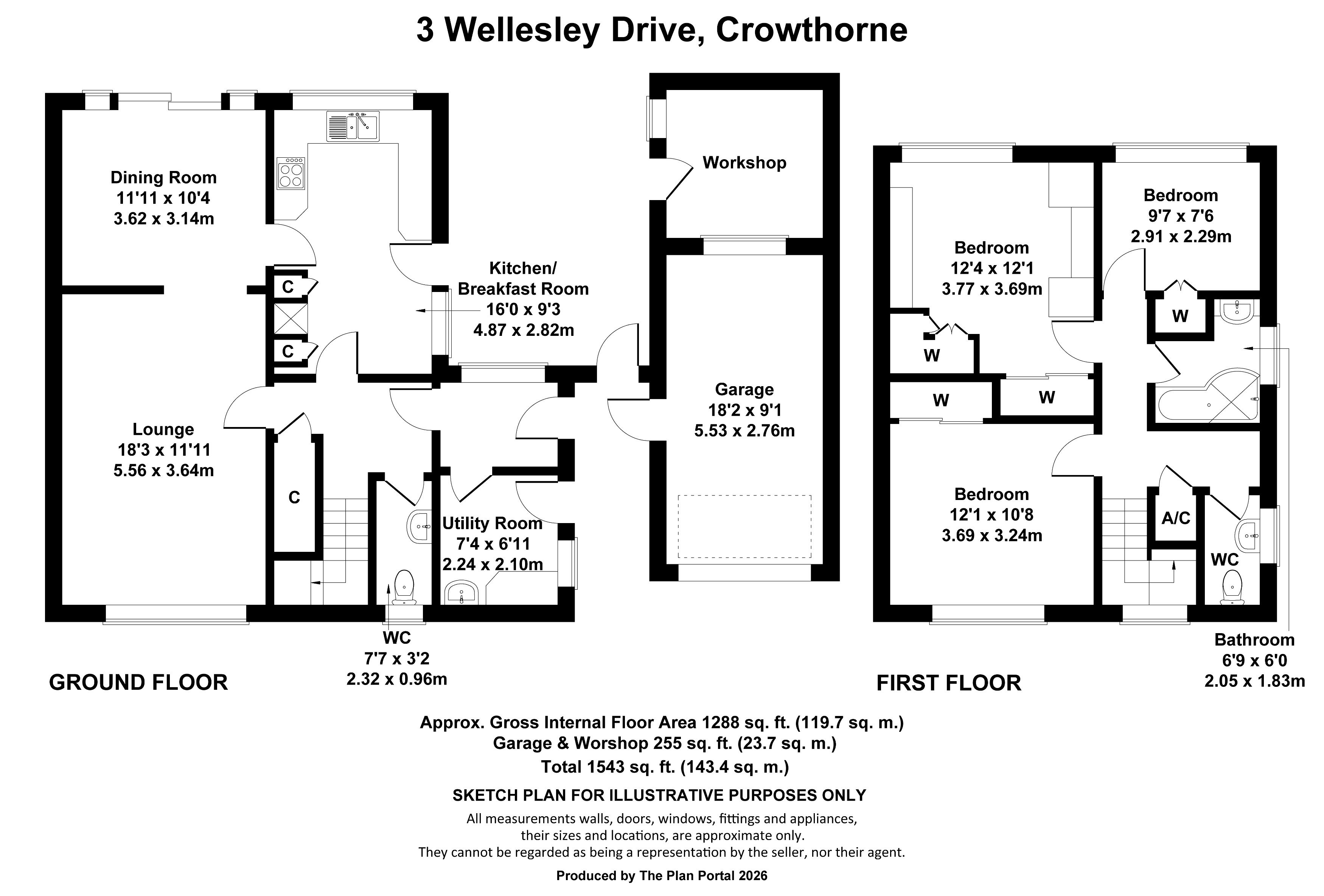 3, Wellesley Drive, Crowthorne floorplan
