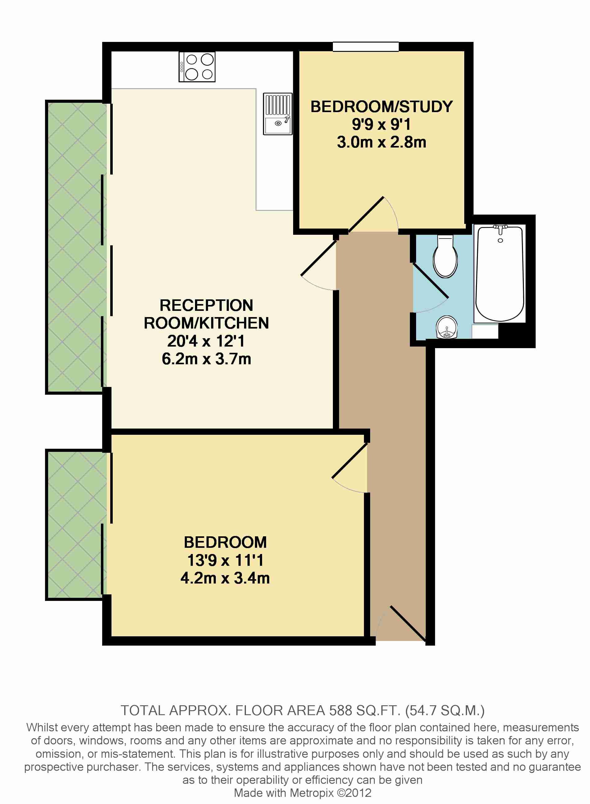 2 Bedrooms Flat to rent in Crouch Hall Road, Crouch End N8