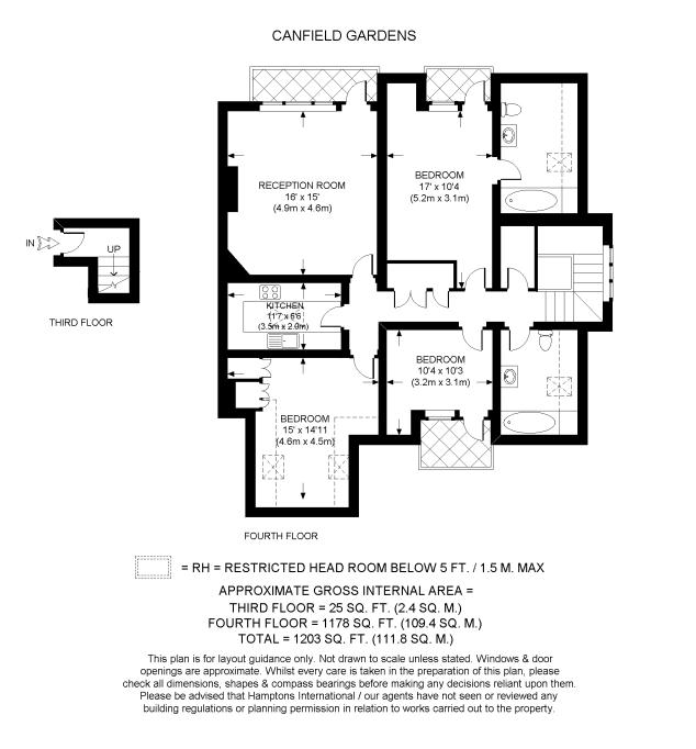 3 Bedrooms Flat to rent in Canfield Gardens, London NW6