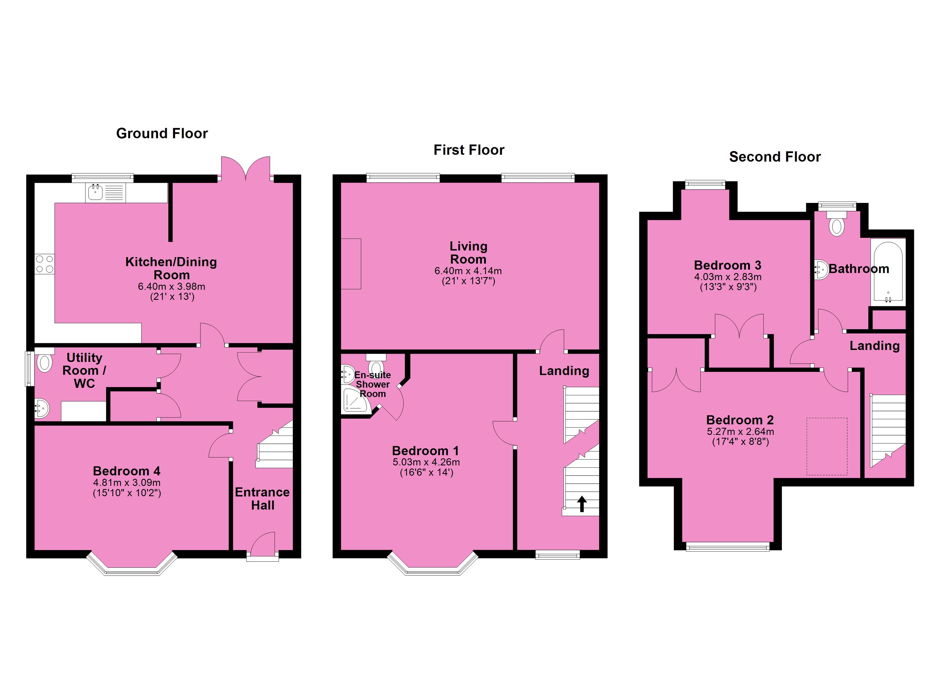 4 Bedrooms  to rent in Trinity Way, Minehead TA24