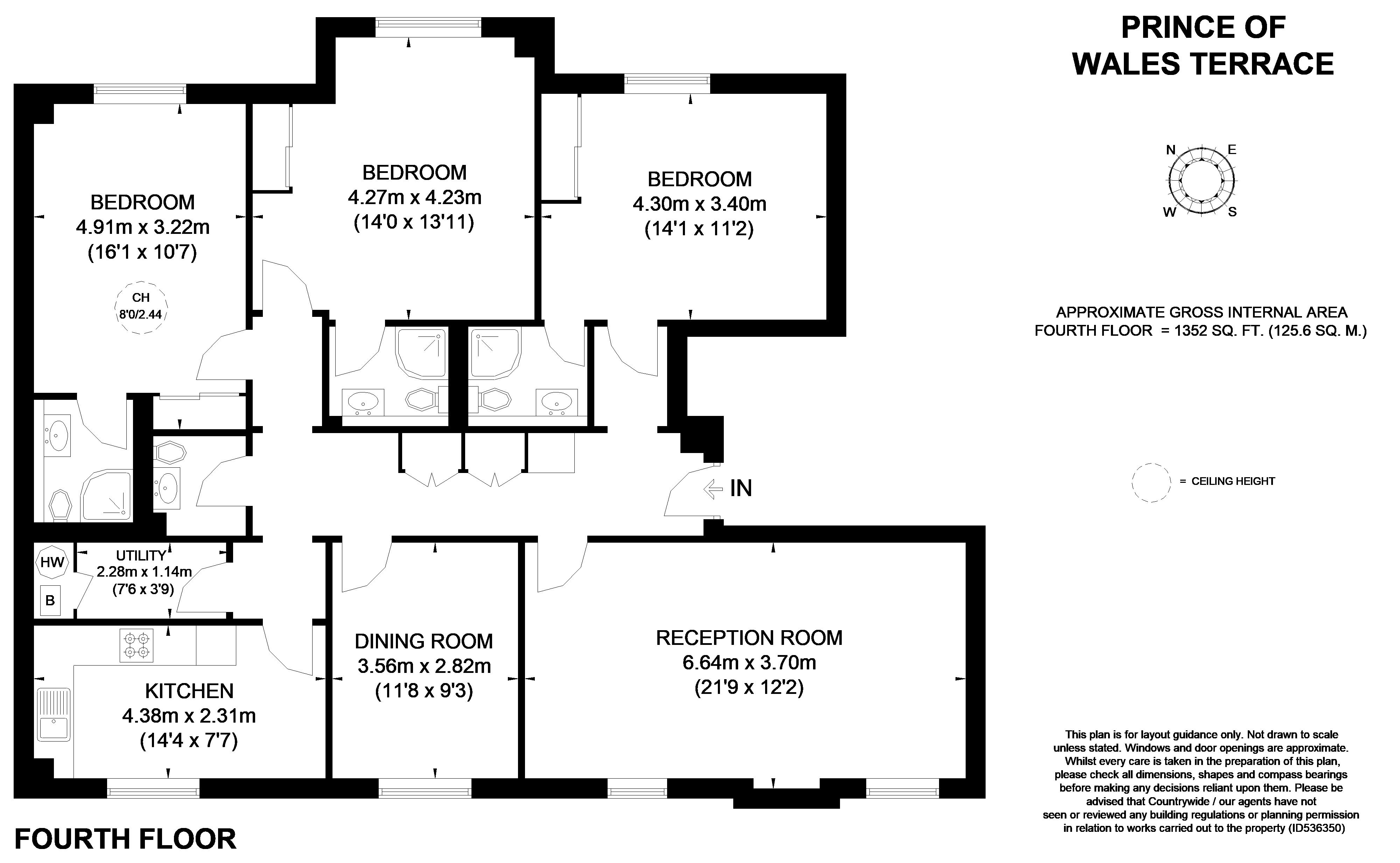 21, 2-14, Prince of Wales Terrace, London floorplan