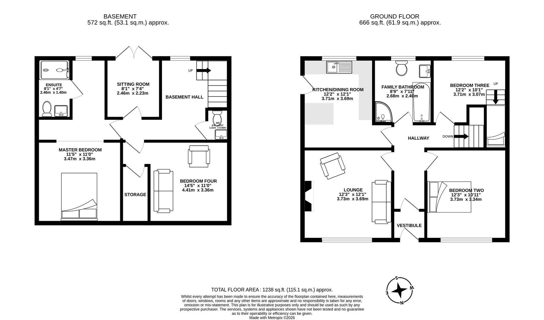 Ickledoo, Bolton Road, Chorley floorplan