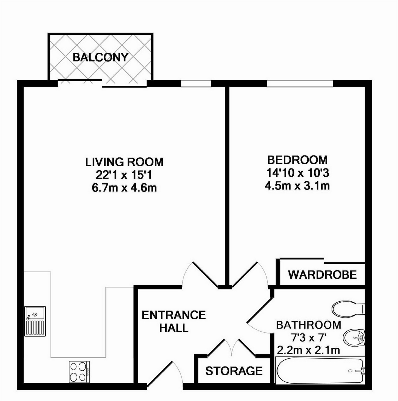 1 Bedrooms Flat for sale in Braham Court, Blagrove Road, Teddington, Greater London TW11