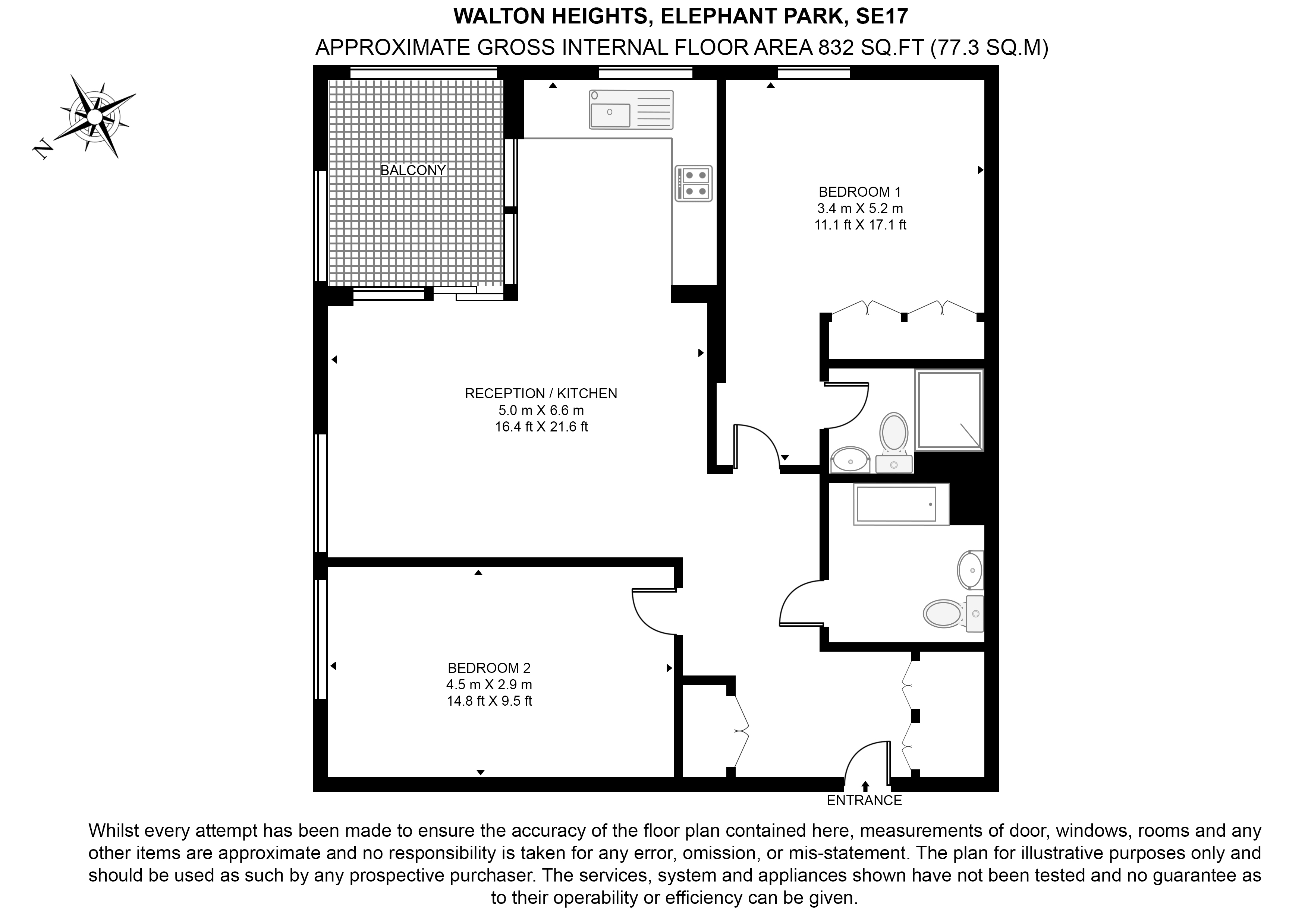 Flat 602,, Walton Heights, Elephant Park, Elephant & Castle floorplan